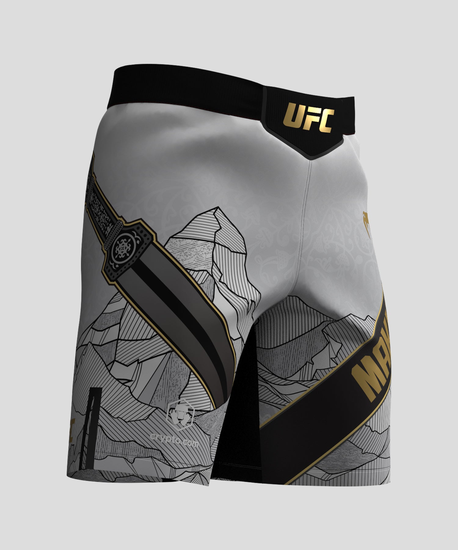 Short de combat pour Hommes UFC Unrivaled by Venum Islam Makhachev - Blanc/Noir - product-type_Shorts de MMA
