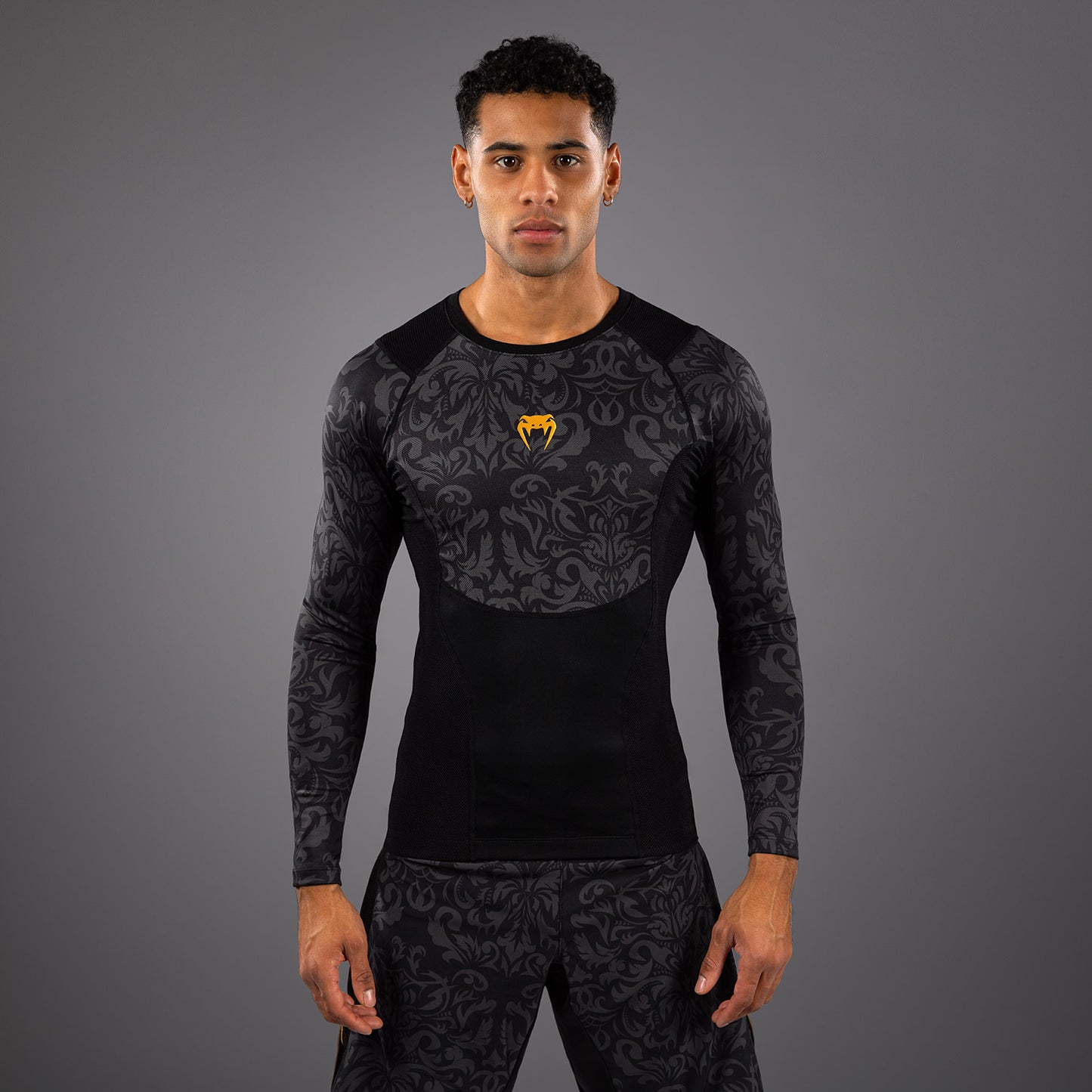 Rashguard à Manches Longues Venum x Topuria Unmatched Edition - Noir/Or - product-type_T-Shirts de Compression