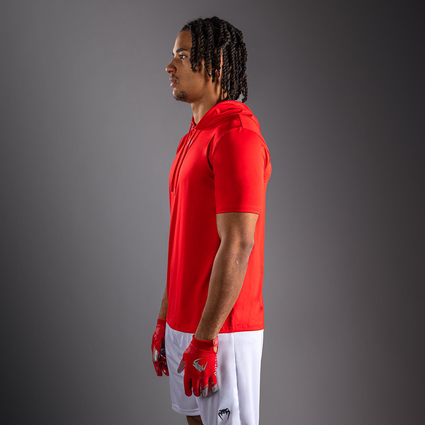 Sweat à capuche à manches courtes Dry Tech Venum Elite - Rouge - product-type_Sweatshirts