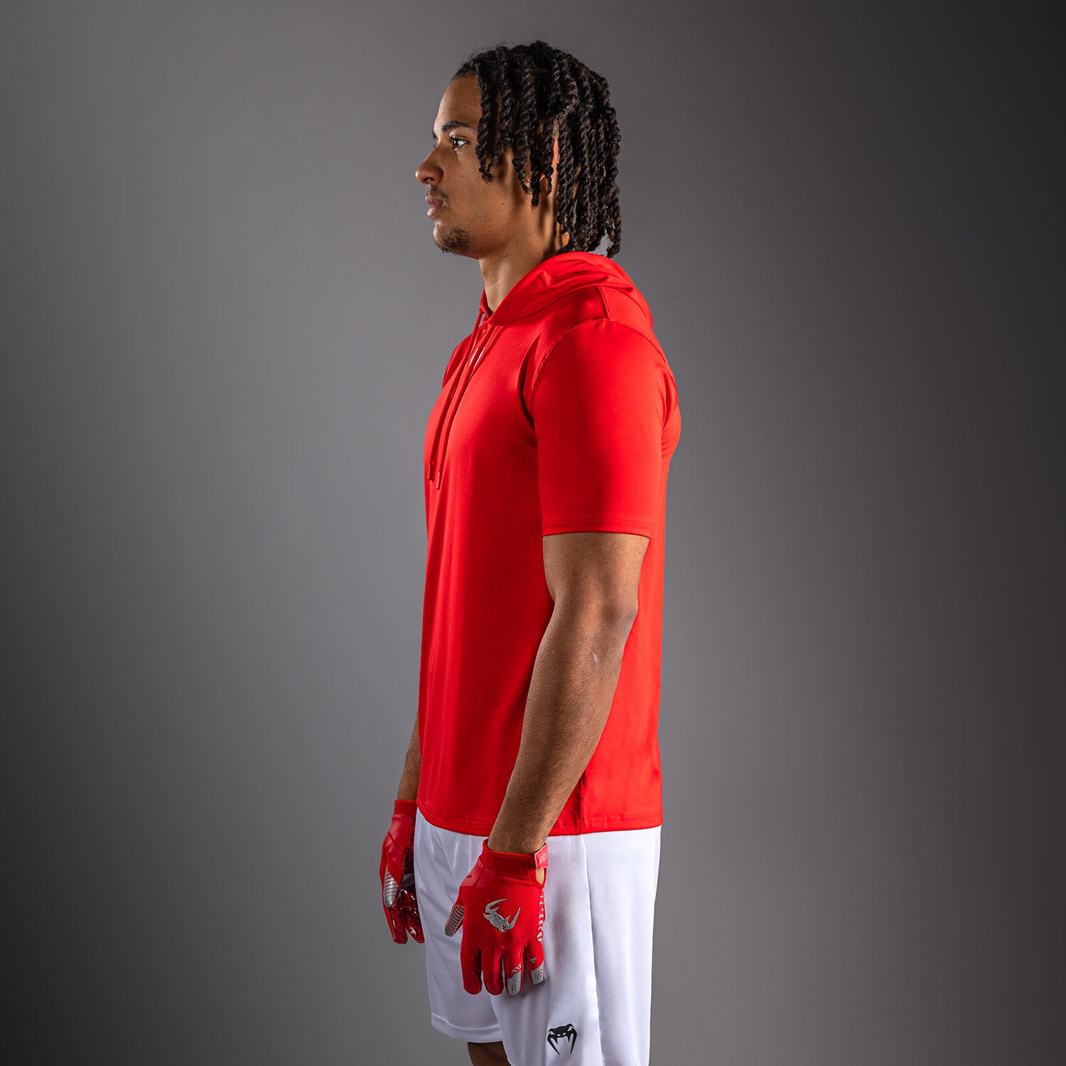 Sweat à capuche à manches courtes Dry Tech Venum Elite - Rouge - product-type_Sweatshirts