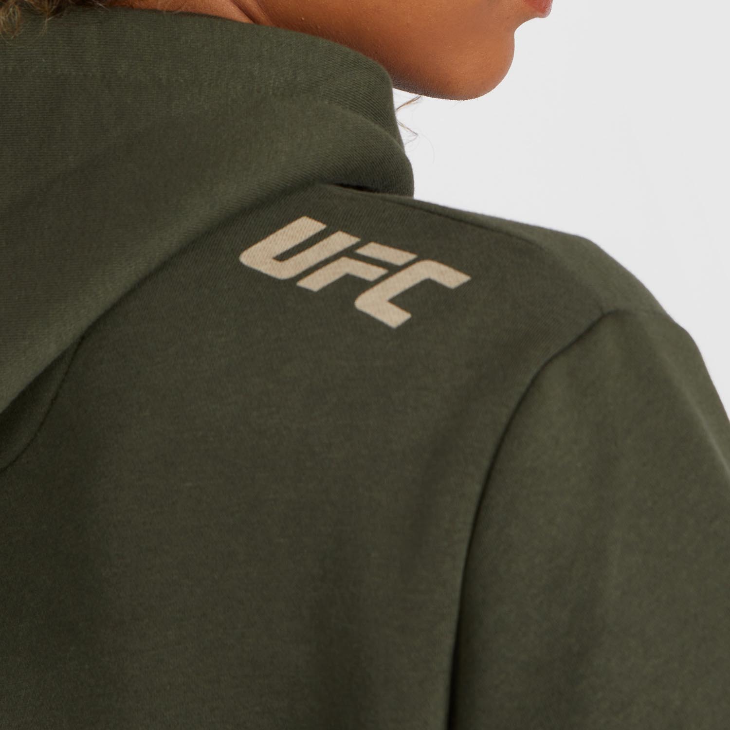 Sweat à capuche pour Femmes UFC Adrenaline by Venum Fight Week - Khaki - product-type_Sweatshirts