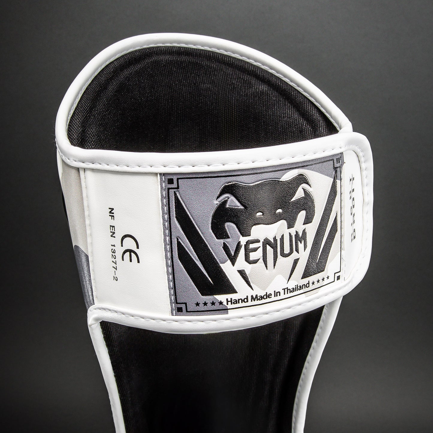 Protège-tibias Venum Elite Camo - Blanc/Gris Clair