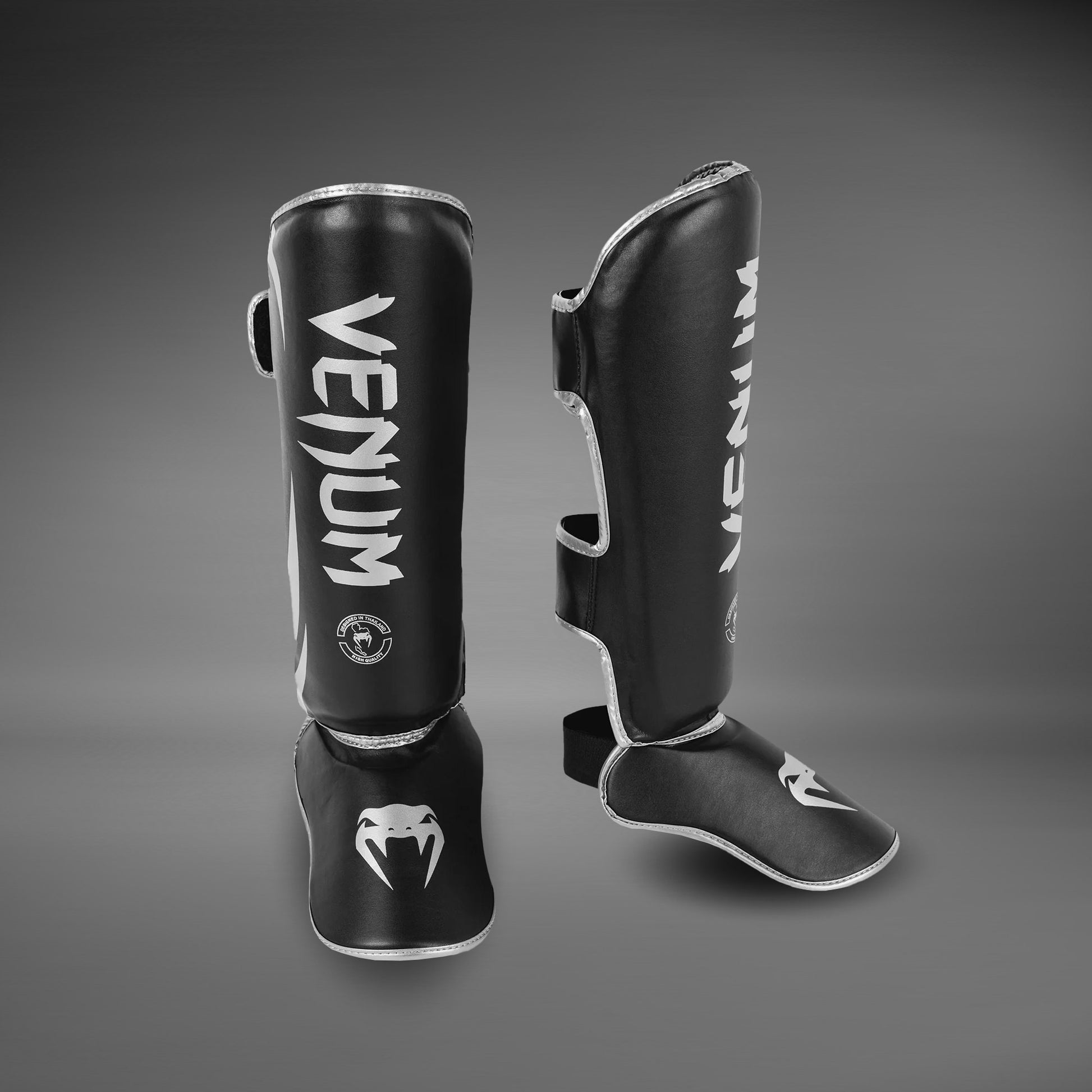 Protège-tibias Venum Challenger - Noir/Argent - product-type_Protège-tibias