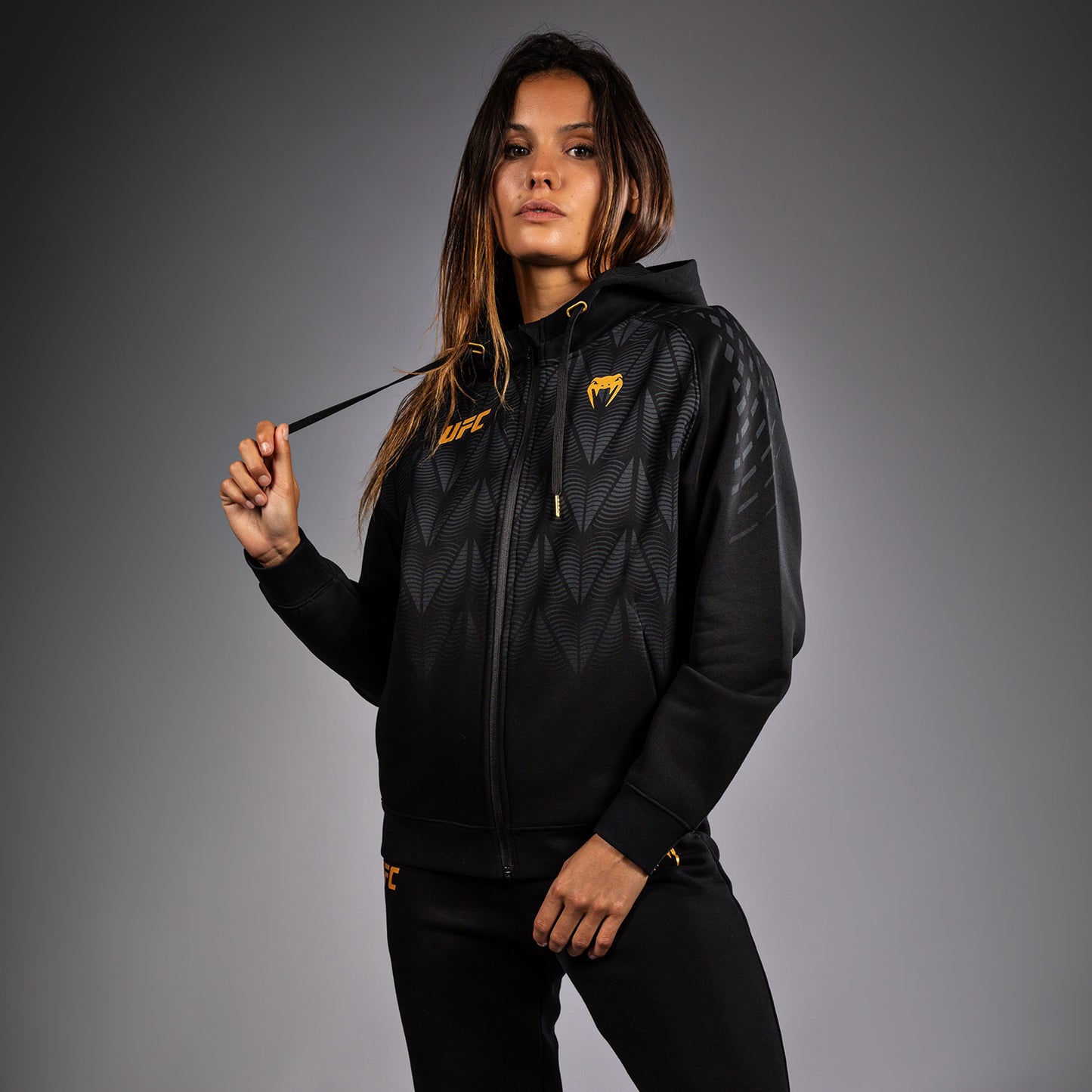 Sweat à capuche zippé Femme UFC Zenith by Venum Replica - Champion