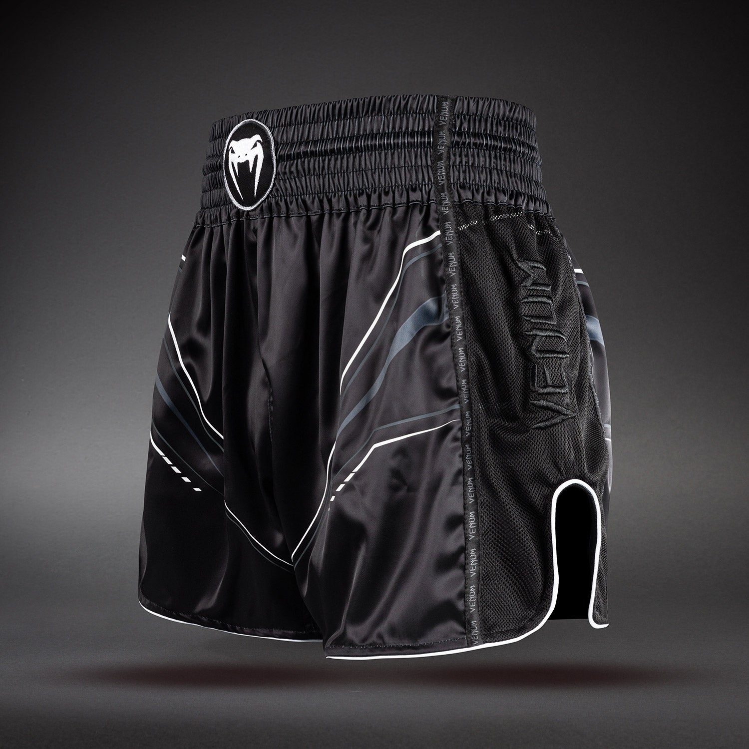 Short de Muay Thaï Venum Streamline – Noir/Blanc - product-type_Shorts de Muay Thai