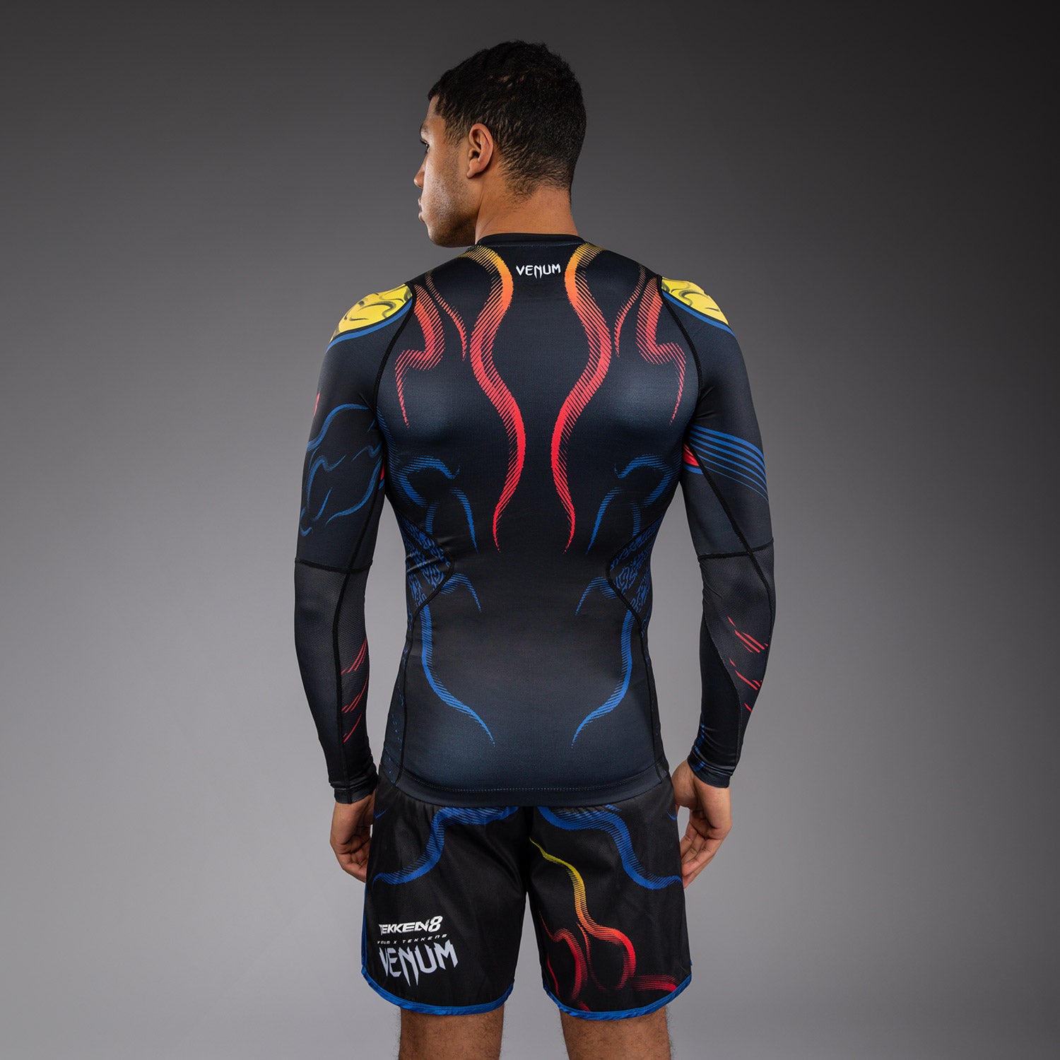 Rashguard à Manches Longues Yoshimitsu Venum x TEKKEN 8 - Noir/Orange - product-type_T-Shirts de Compression
