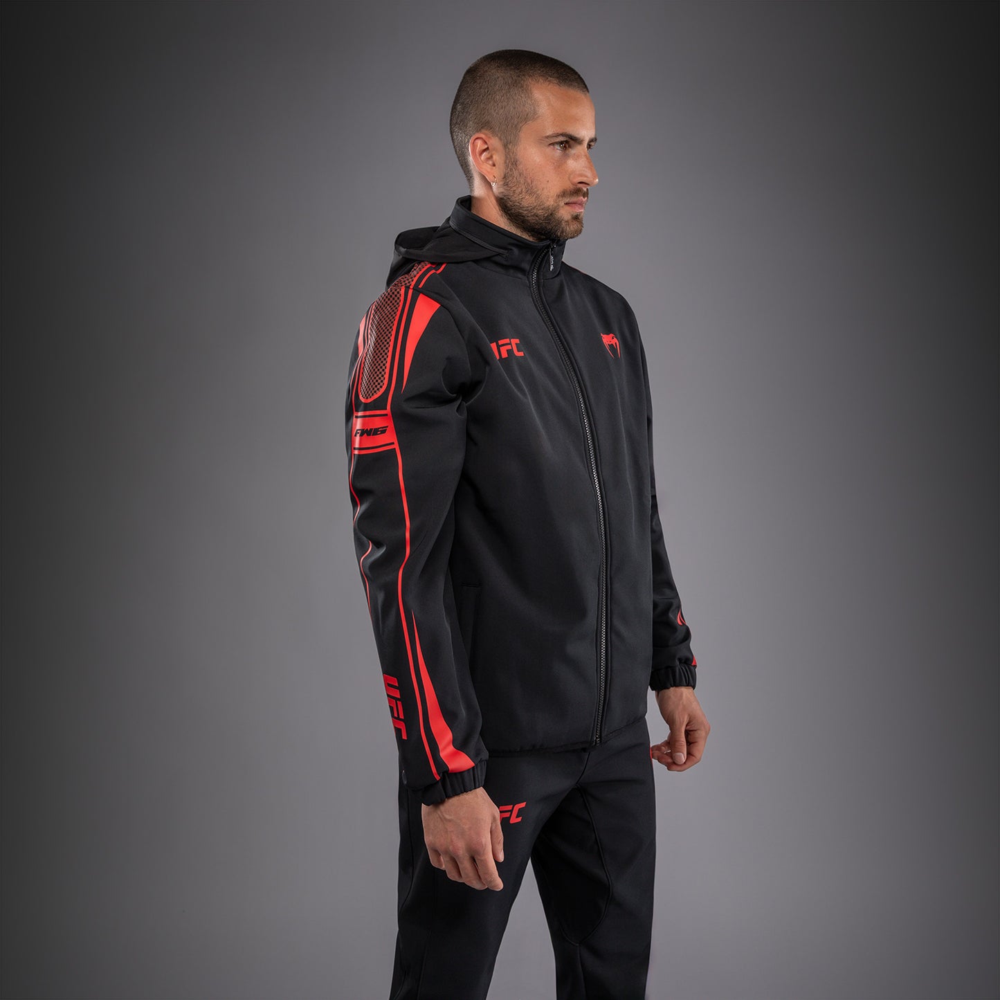 Sweat à Capuche Zippé pour Homme Venum UFC Unity by Venum Authentic Fight Week - Noir