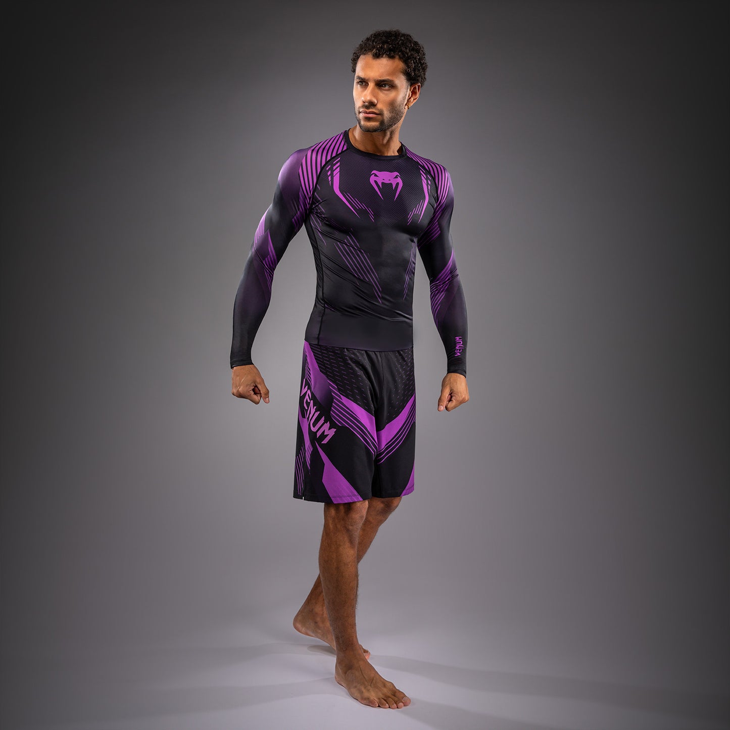 Rashguard à Manches Longues Venum No-Gi 6.0 - Noir/Violet