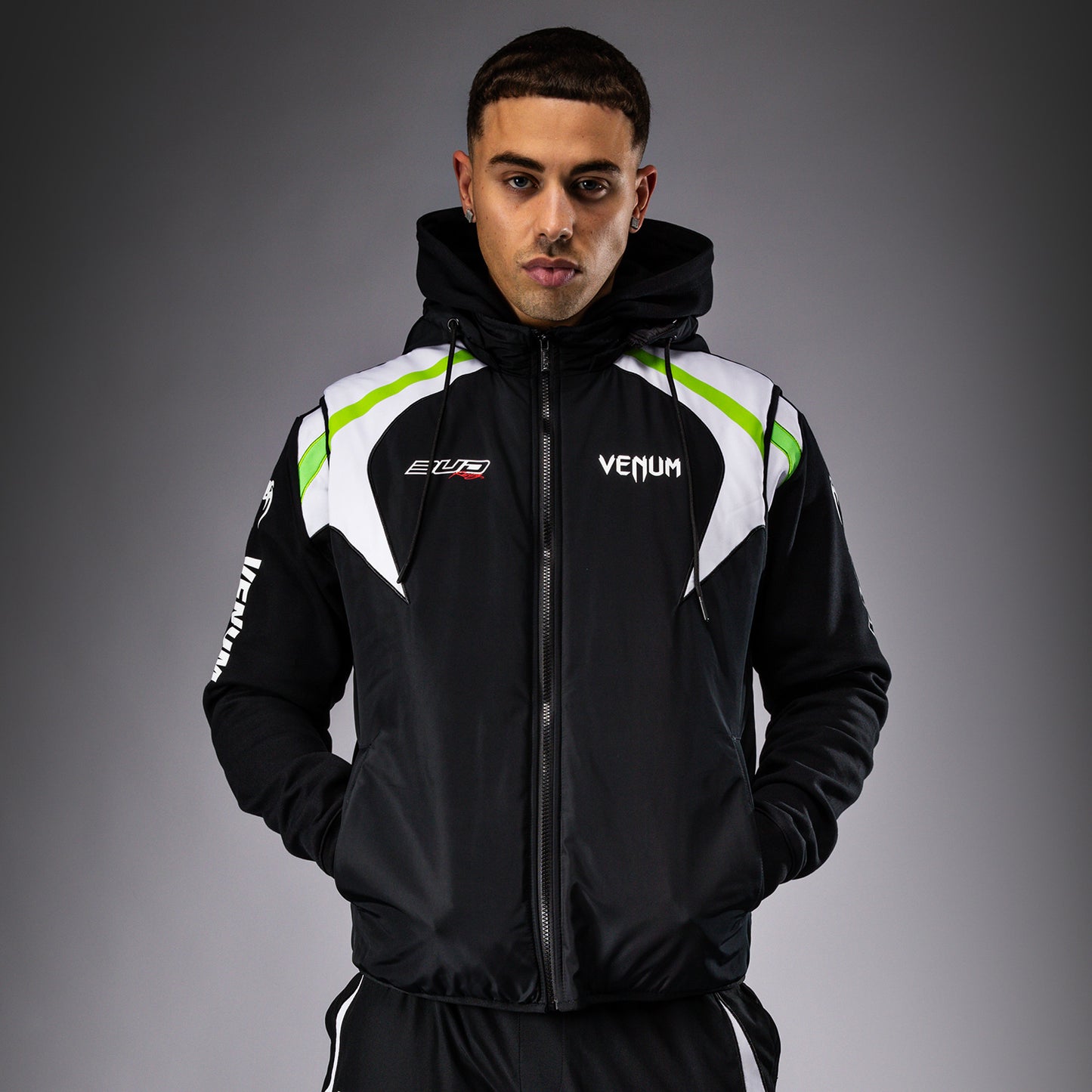 Veste sans manches pour Hommes Venum x Bud Racing - Noir/Blanc/Vert Citron - product-type_Vestes