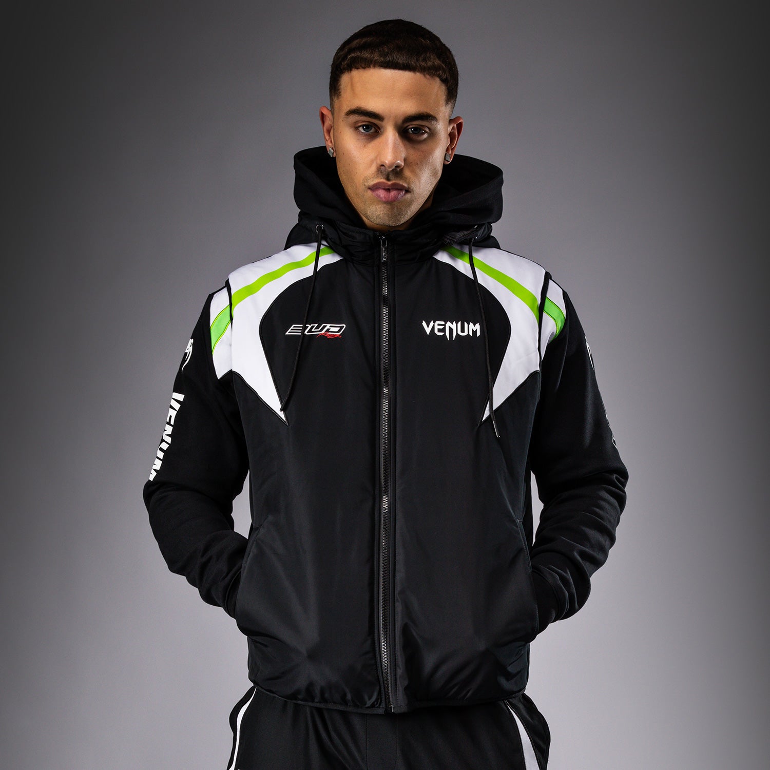 Veste sans manches pour Hommes Venum x Bud Racing - Noir/Blanc/Vert Citron - product-type_Vestes