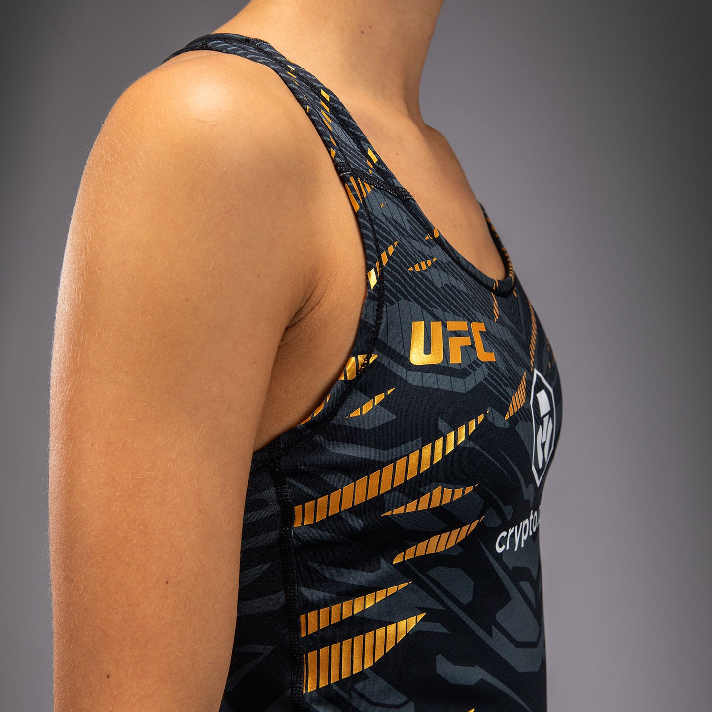 Haut ajusté avec Brassière Intégré pour Femmes UFC Fusion by Venum Authentic Fight Night - Champion - product-type_Brassières de sport