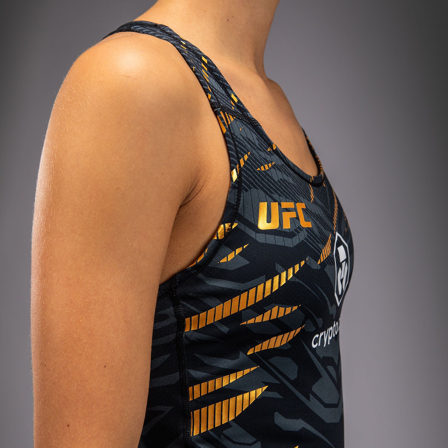 Haut ajusté avec Brassière Intégré pour Femmes UFC Fusion by Venum Authentic Fight Night - Champion - product-type_Brassières de sport