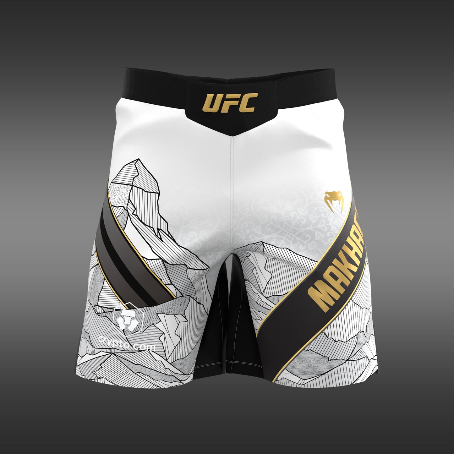 Short de combat pour Hommes UFC Unrivaled by Venum Islam Makhachev - Blanc/Noir - product-type_Shorts de MMA