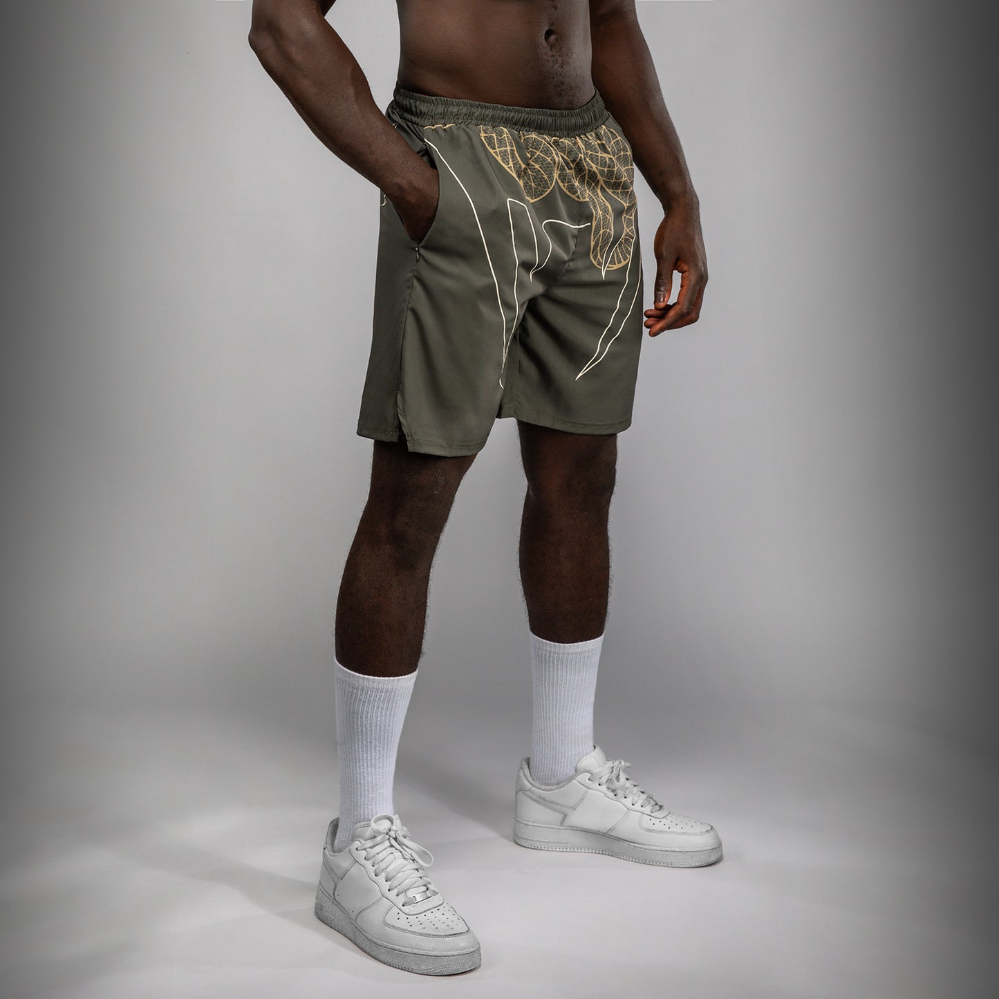 Short de Training Venum Serpenti – Kaki/Bronze/Ivoire - product-type_Shorts de training