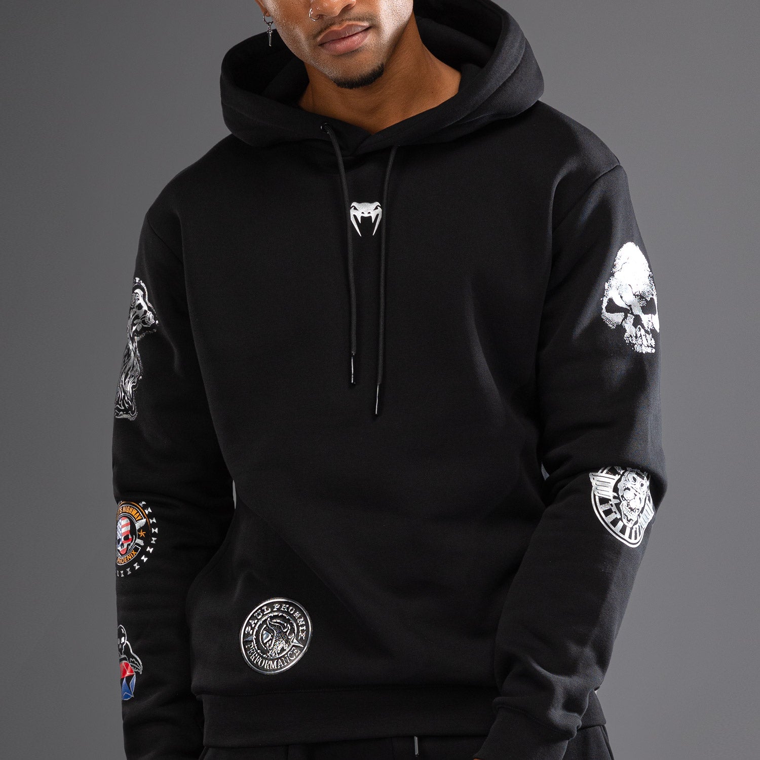Sweat à Capuche Venom Polaire Teinture Complète – Taille XXL Vert