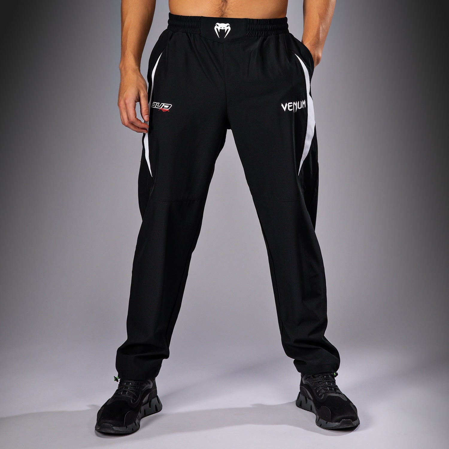 Pantalon de jogging pour Hommes Venum x Bud Racing - Noir/Blanc/Citron Vert - product-type_Pantalons de jogging