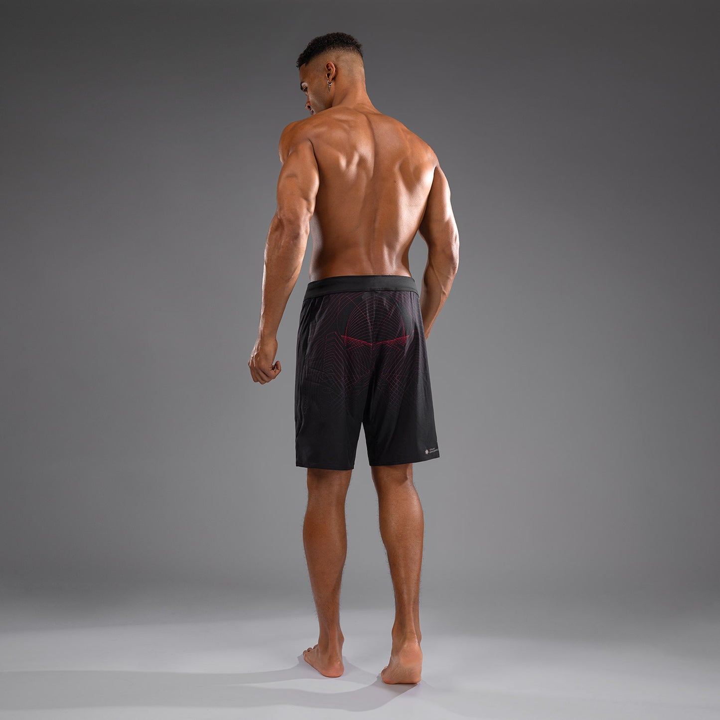 Short de Combat Venum G-Fit Air pour Hommes - Noir Profond/Rouge Feu - product-type_Shorts de MMA