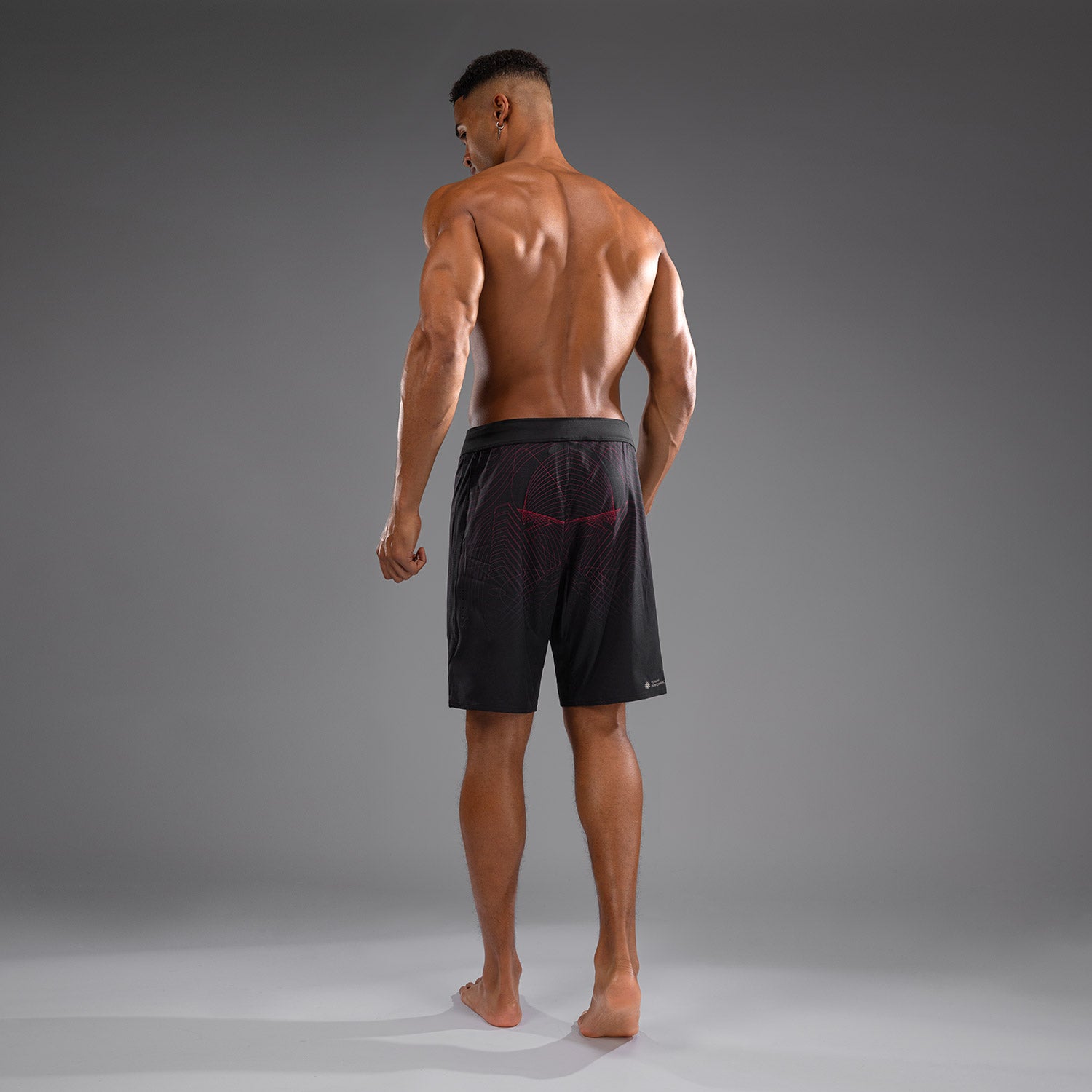 Short de Combat Venum G-Fit Air pour Hommes - Noir Profond/Rouge Feu - product-type_Shorts de MMA