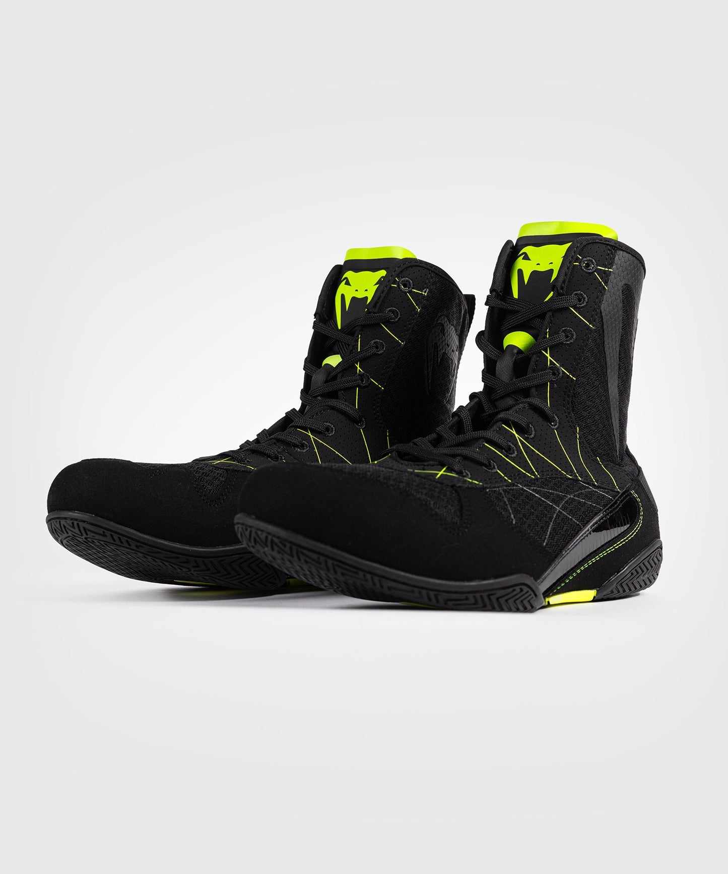 Chaussures de boxe Venum Training Camp 4.0 - Noir/Vert fluo - product-type_Chaussures de boxe