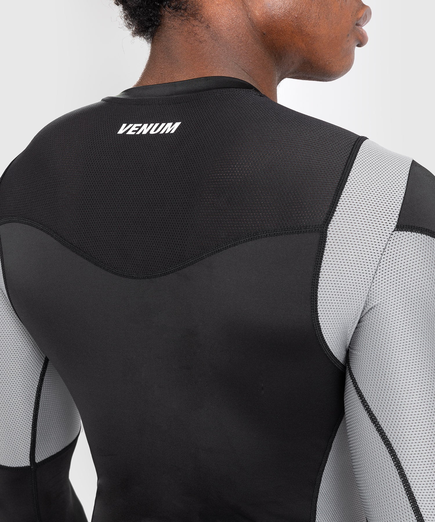 Rashguard À Manches Longues pour Hommes Venum Tempest - Noir/Gris - product-type_T-Shirts de Compression