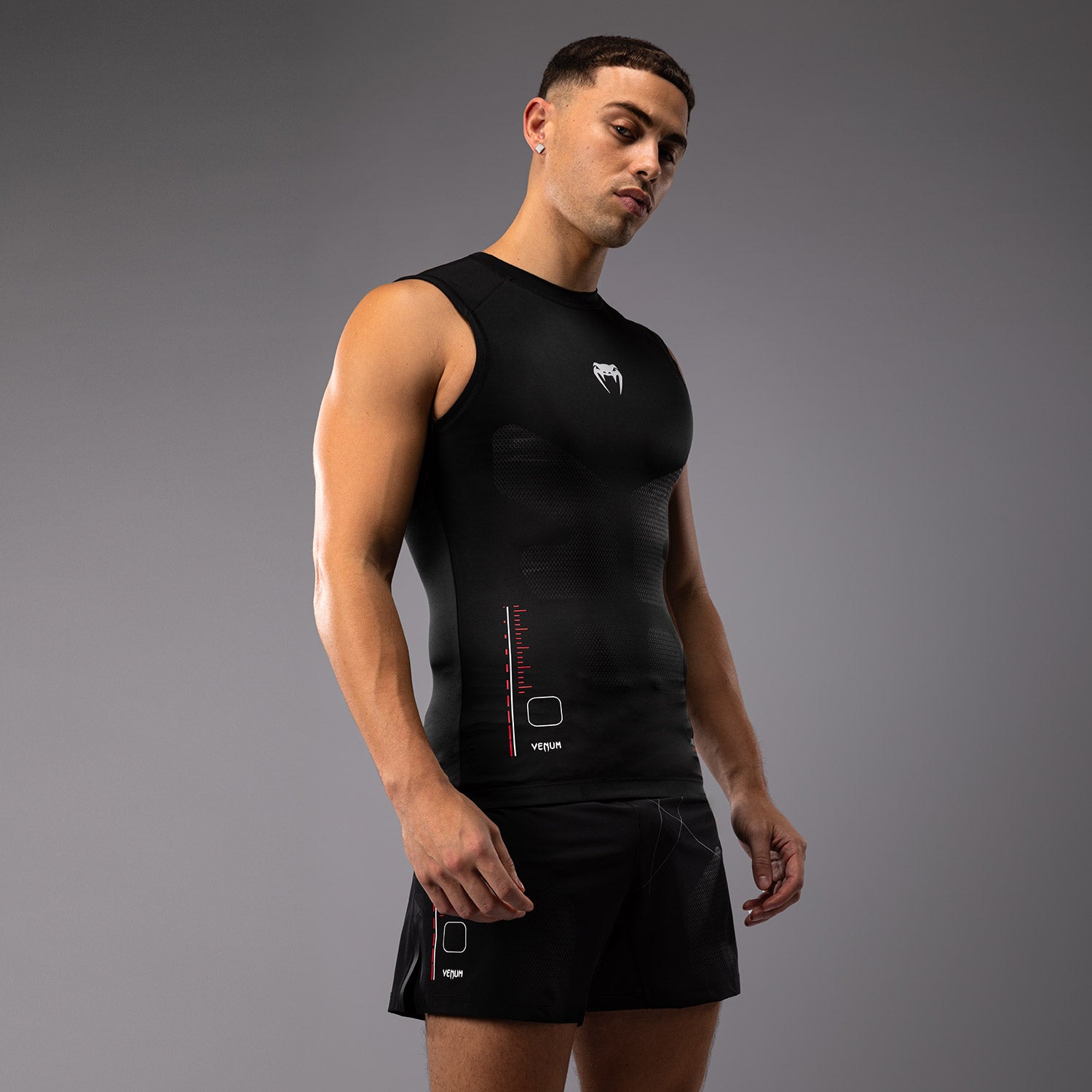 Rashguard Sans Manches Venum Tactical XT- Noir/Rouge Feu - product-type_T-Shirts de Compression