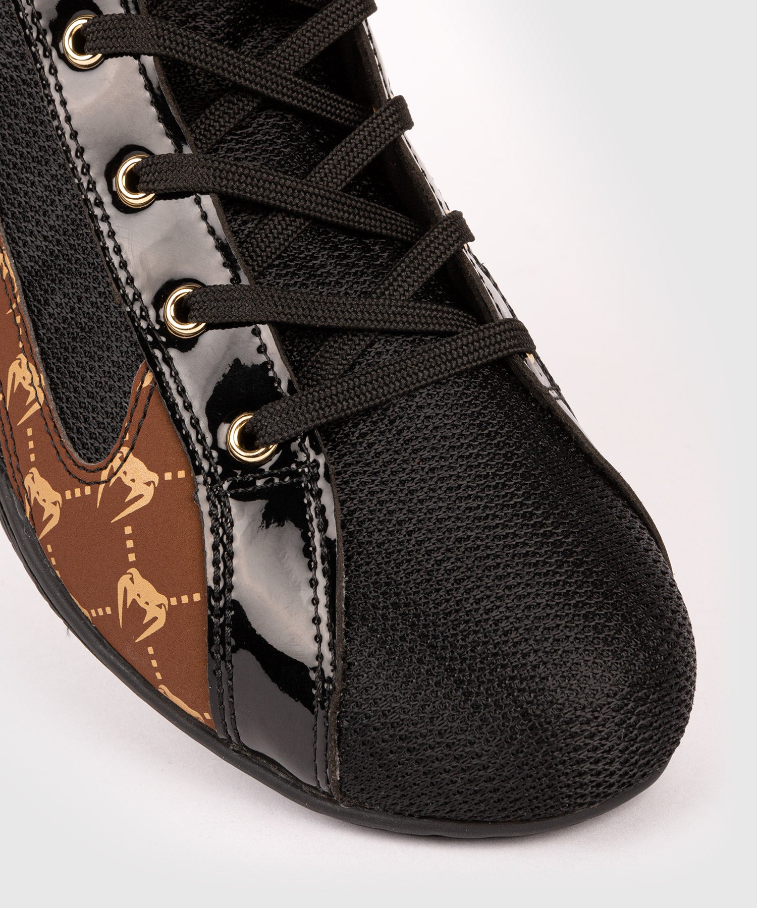 Chaussures de Boxe Venum Elite Evo Monogram - Noir/Marron - product-type_Chaussures de boxe