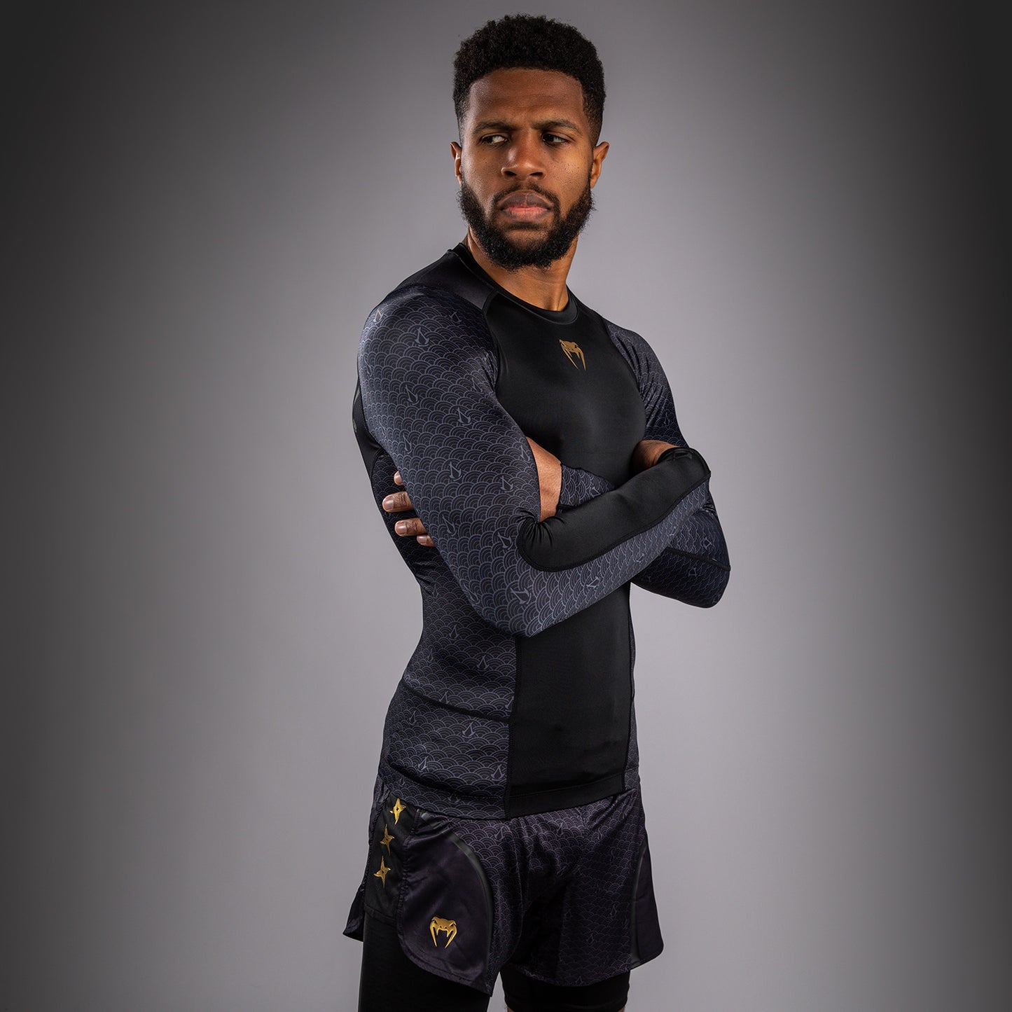 Rashguard Manches Longues Venum x Assassin's Creed Shadows - Noir - product-type_T-Shirts de Compression