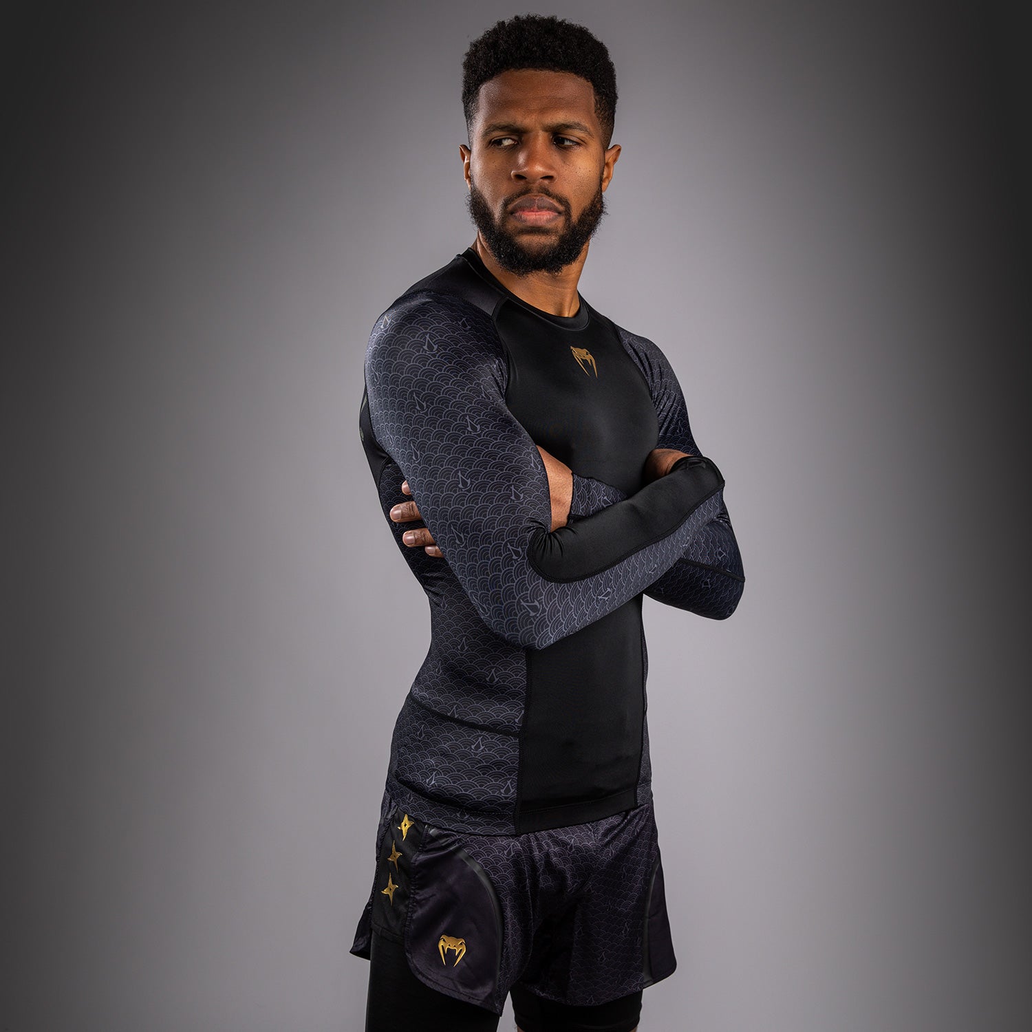 Rashguard Manches Longues Venum x Assassin's Creed Shadows - Noir - product-type_T-Shirts de Compression