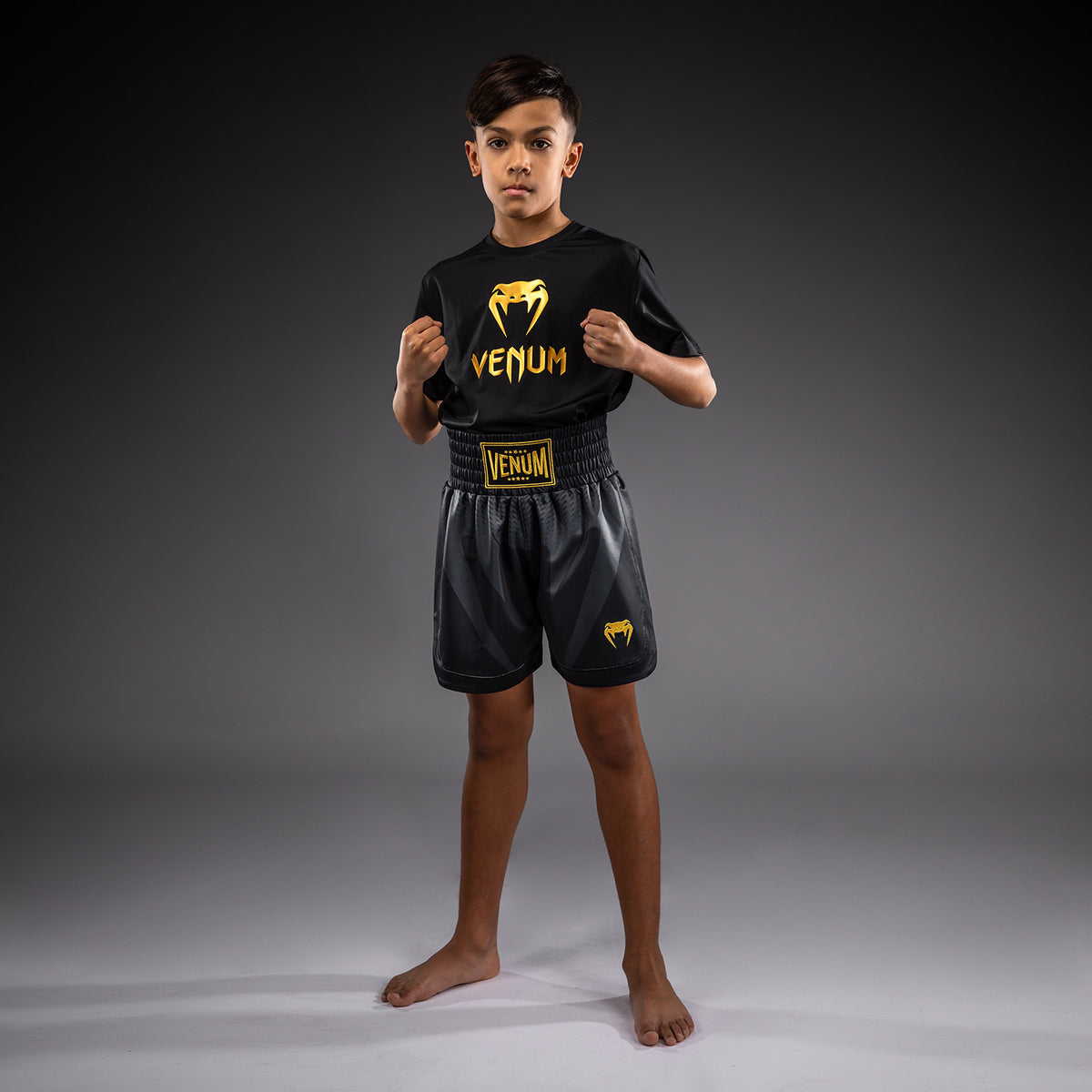 Short de boxe pour Enfant Venum Attack - Noir/Or