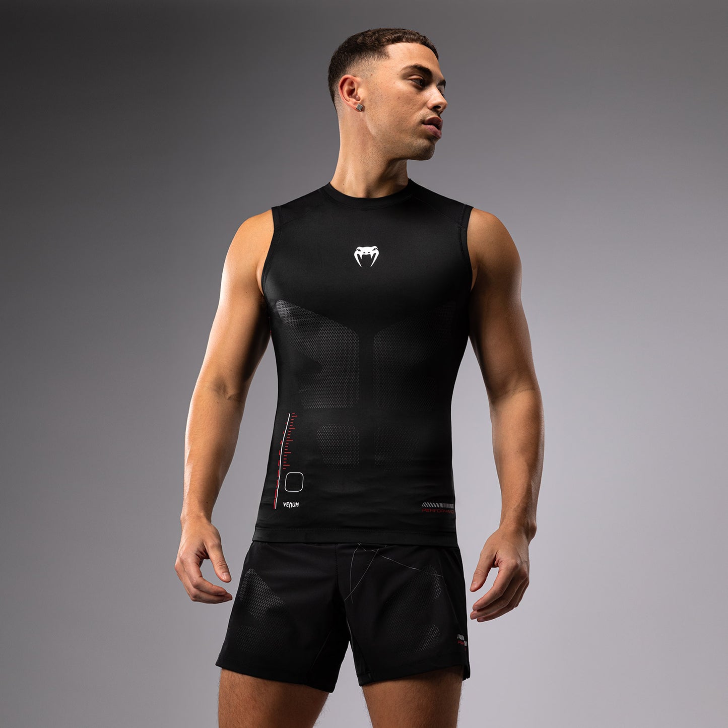 Rashguard Sans Manches Venum Tactical XT- Noir/Rouge Feu - product-type_T-Shirts de Compression