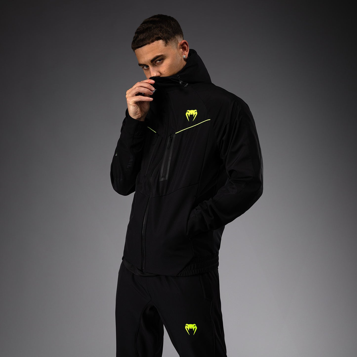Veste de survêtement Venum Training Camp 4.0 - Noir/Vert Fluo - product-type_Vestes