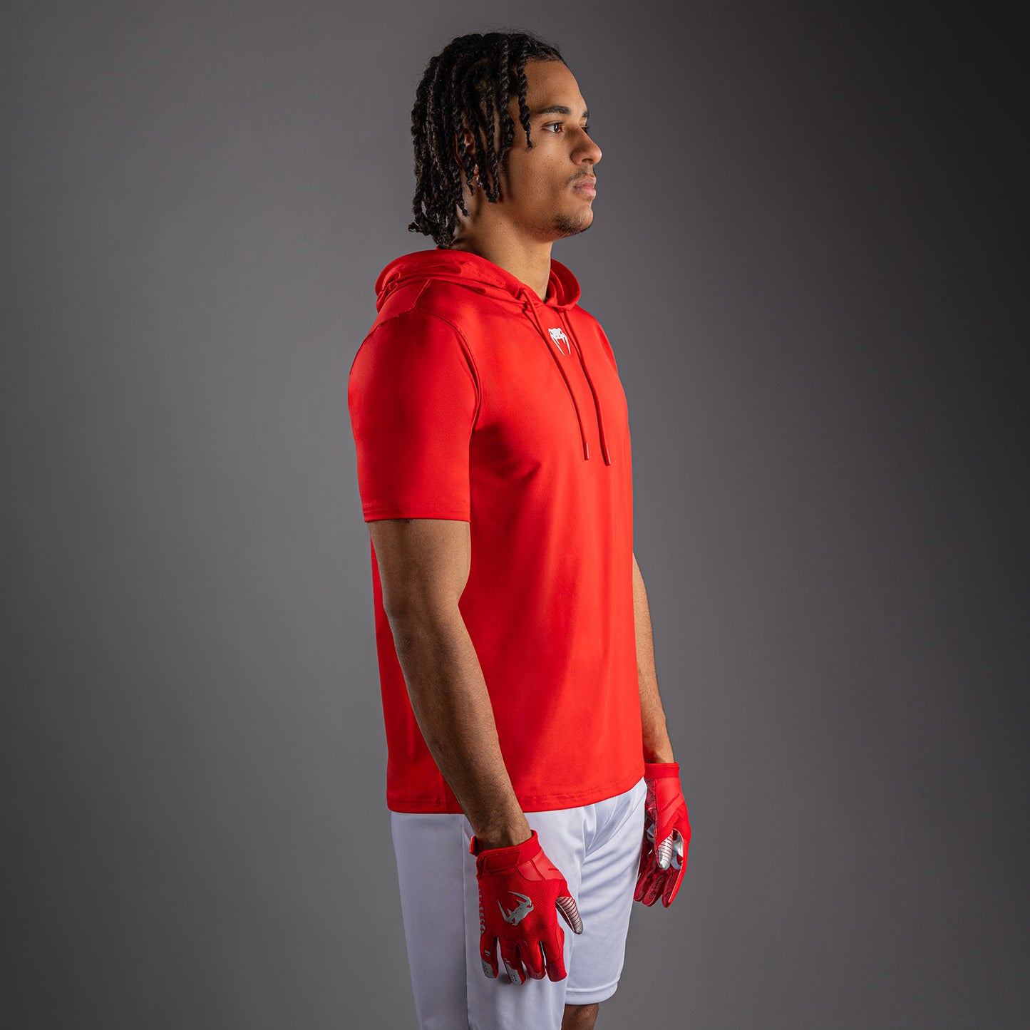 Sweat à capuche à manches courtes Dry Tech Venum Elite - Rouge - product-type_Sweatshirts
