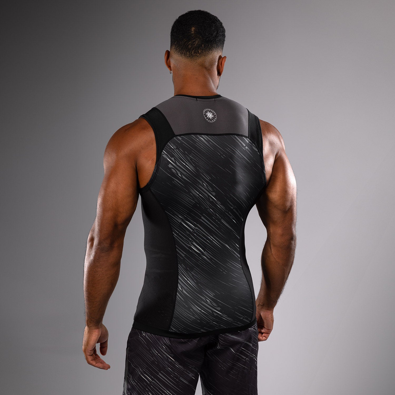 Rashguard Sans Manches Venum Rapid - Noir/Gris Orage - product-type_T-Shirts de Compression