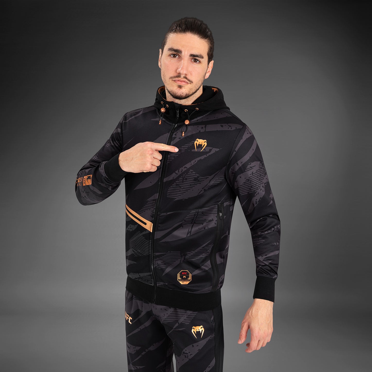 Veste À Capuche Zippé pour Hommes UFC Adrenaline by Venum Fight Week - Urban Camo - product-type_Vestes