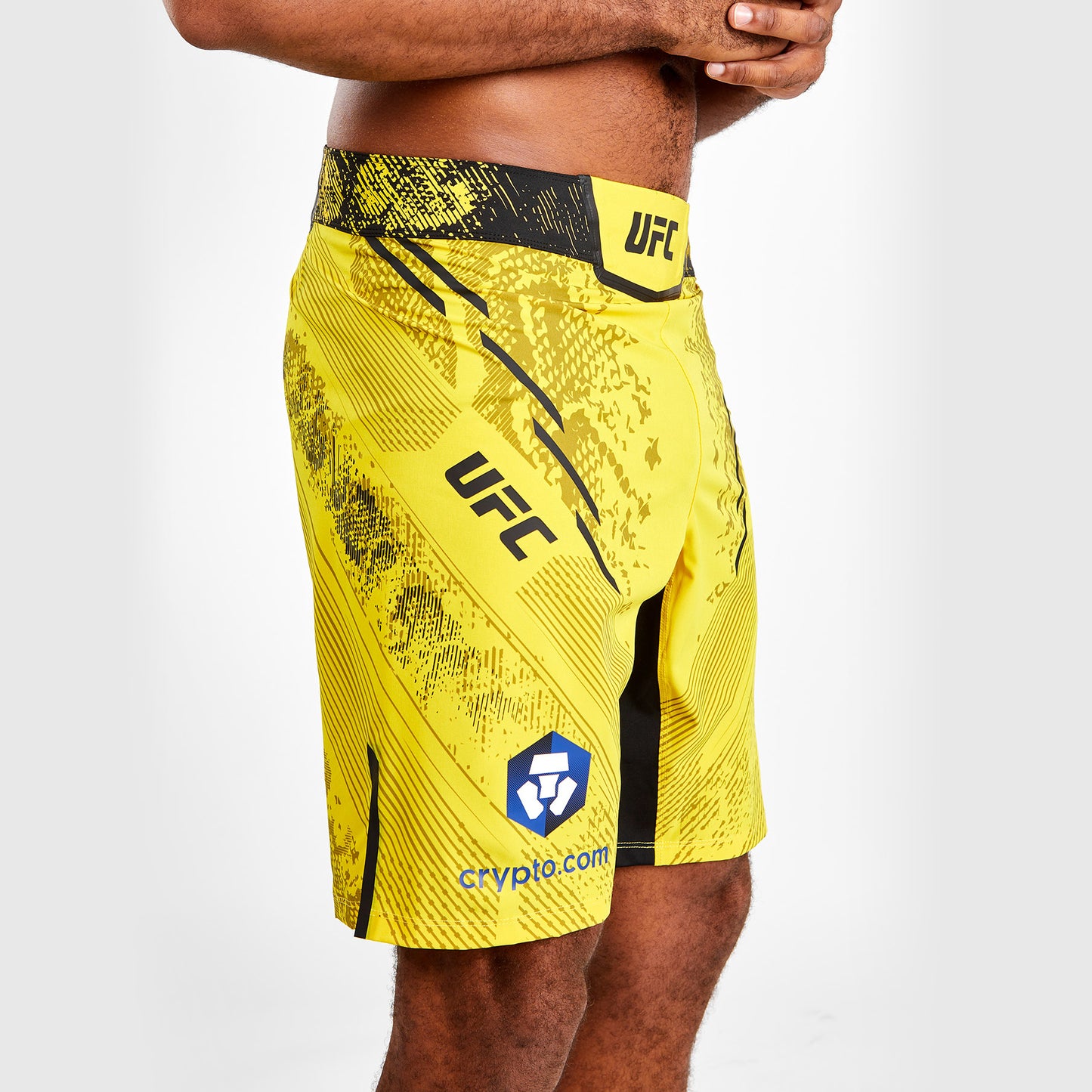 Short de combat Coupe longue pour Hommes UFC Adrenaline by Venum Authentic Fight Night - Jaune