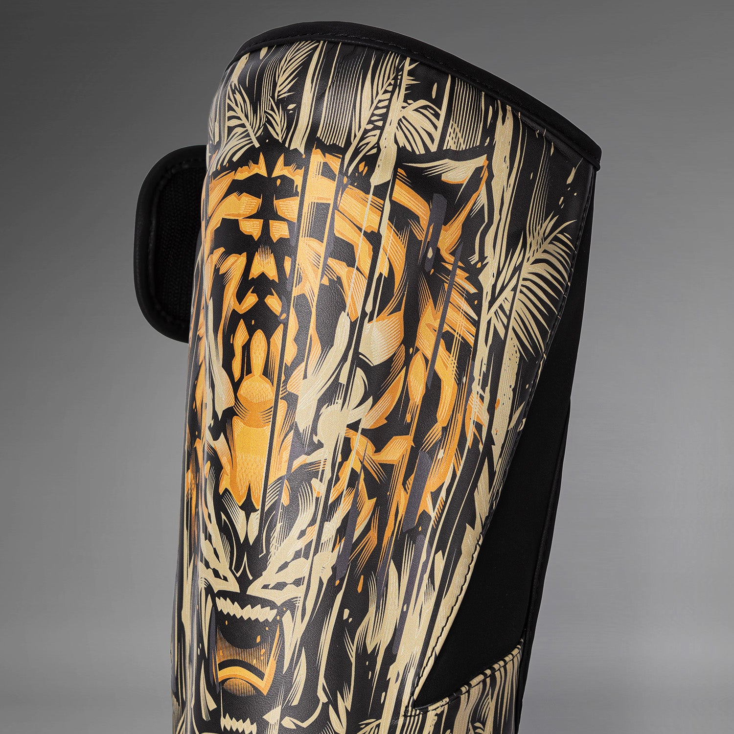Protège-Tibias Venum Tiger pour Hommes - Noir/Orange Néon - product-type_Protège-tibias