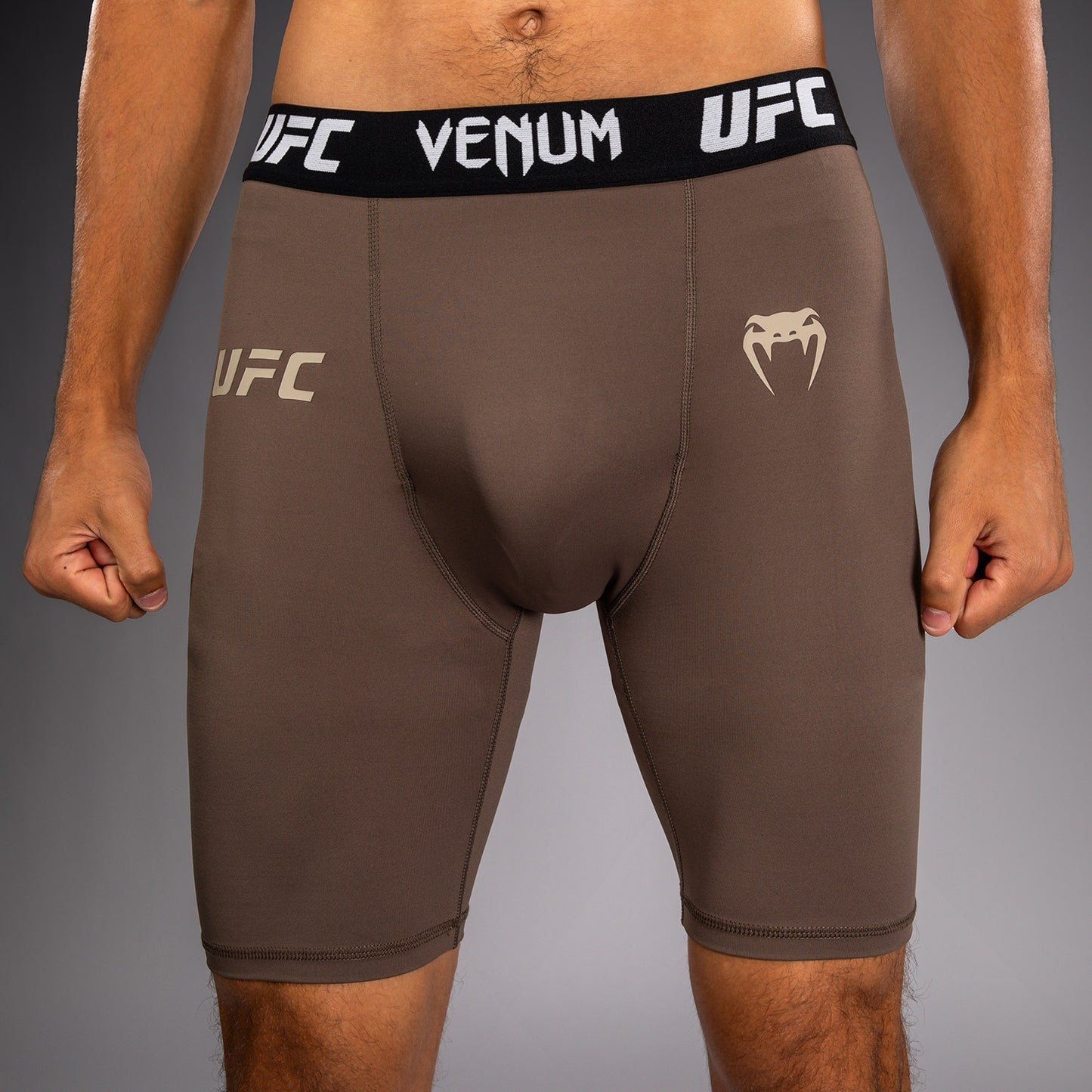 Short de Compression Technique Homme Venum UFC Unity by Venum Authentic Fight Week - Marron