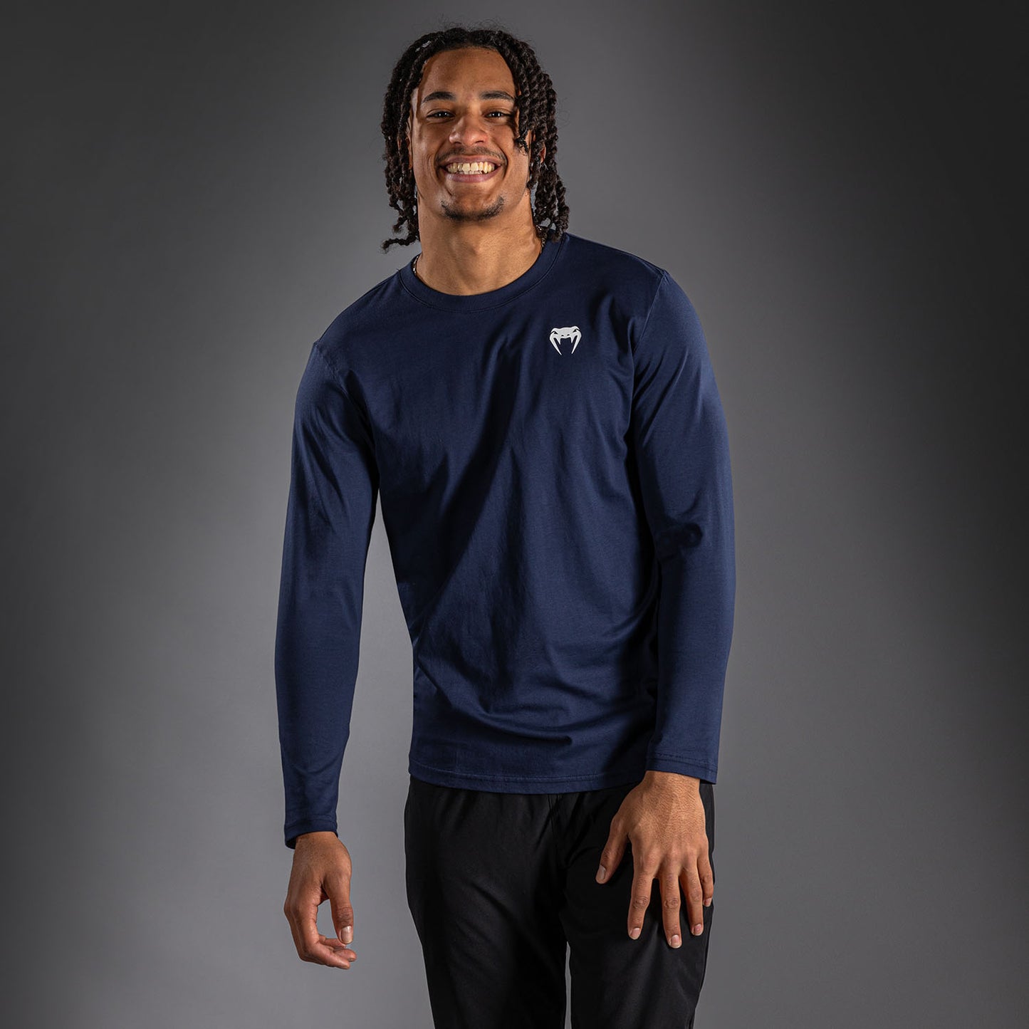 T-shirt à manches Longues Venum Lineup - Bleu Marine/Blanc - product-type_T-Shirts