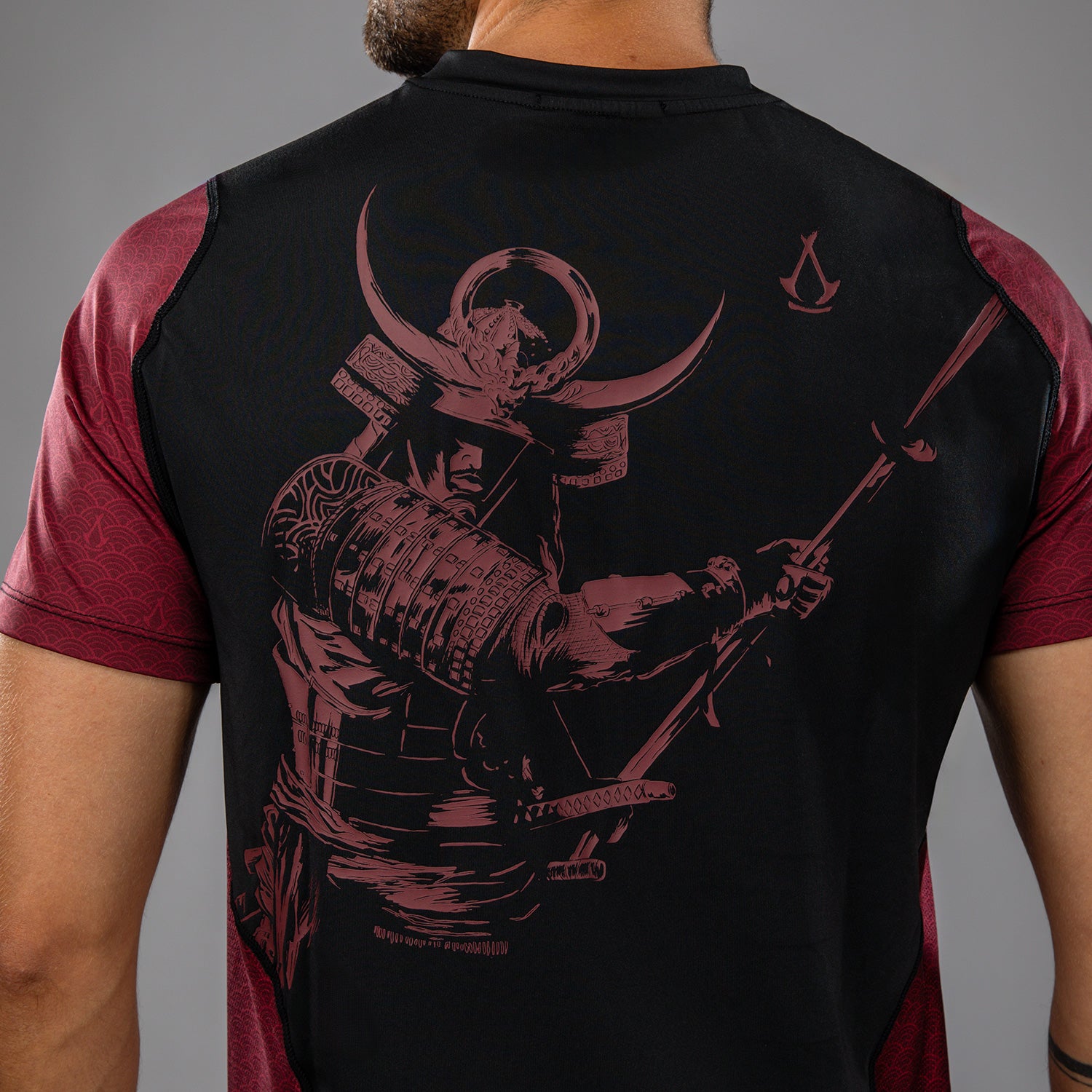 T-shirt Dry-Tech pour Hommes Venum x Assassin’s Creed Shadows - Bordeaux/Noir - product-type_T-Shirts Dry Tech