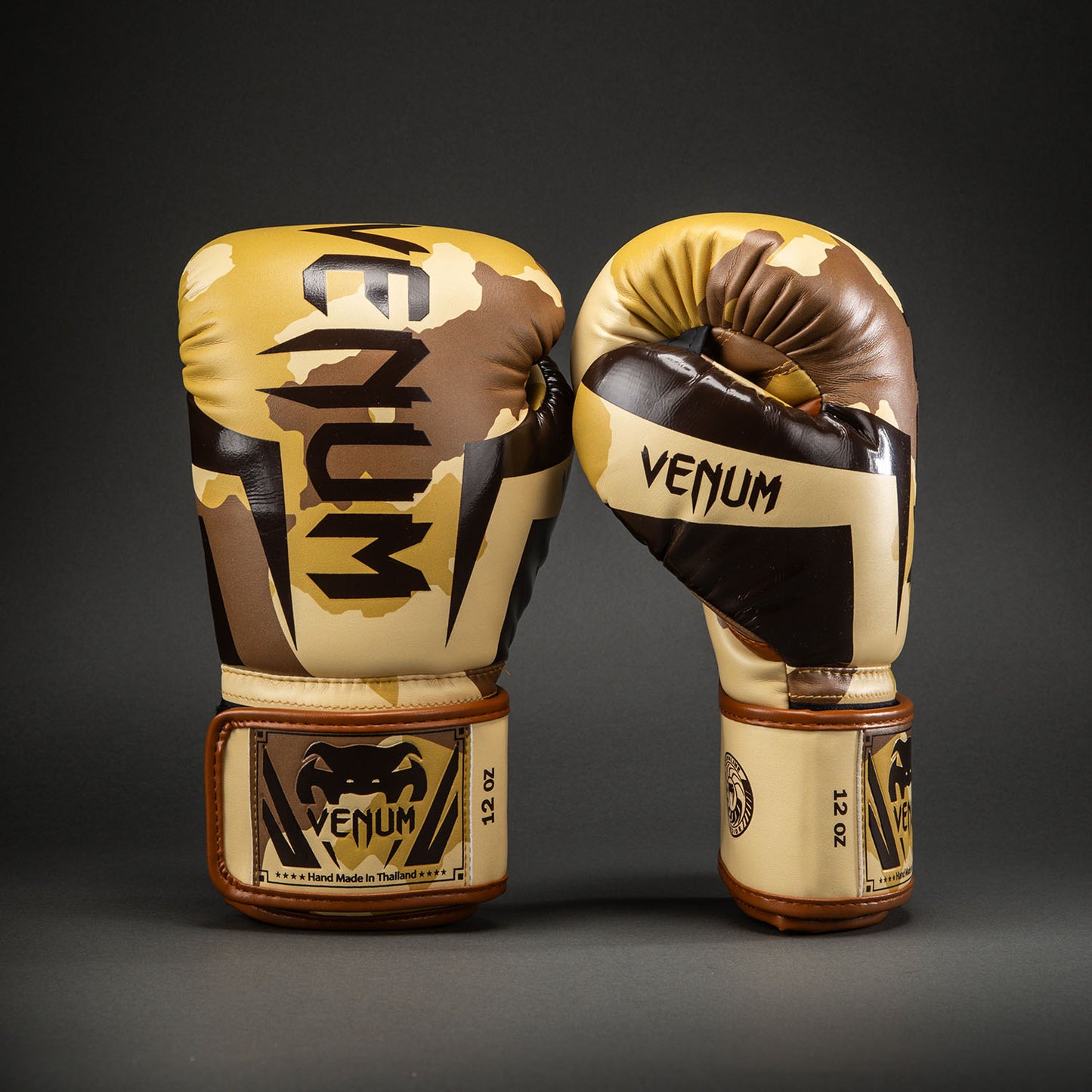Gants de boxe Venum Elite Camo - Beige Clair/Marron