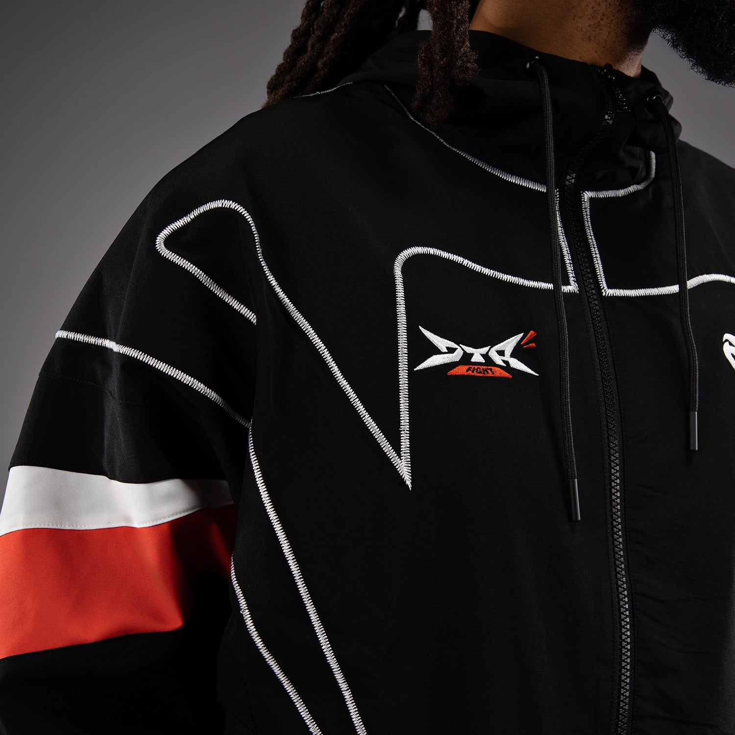 Veste de survêtement Venum x DTR Fight Attack 90 - Noir/Orange - product-type_Vestes