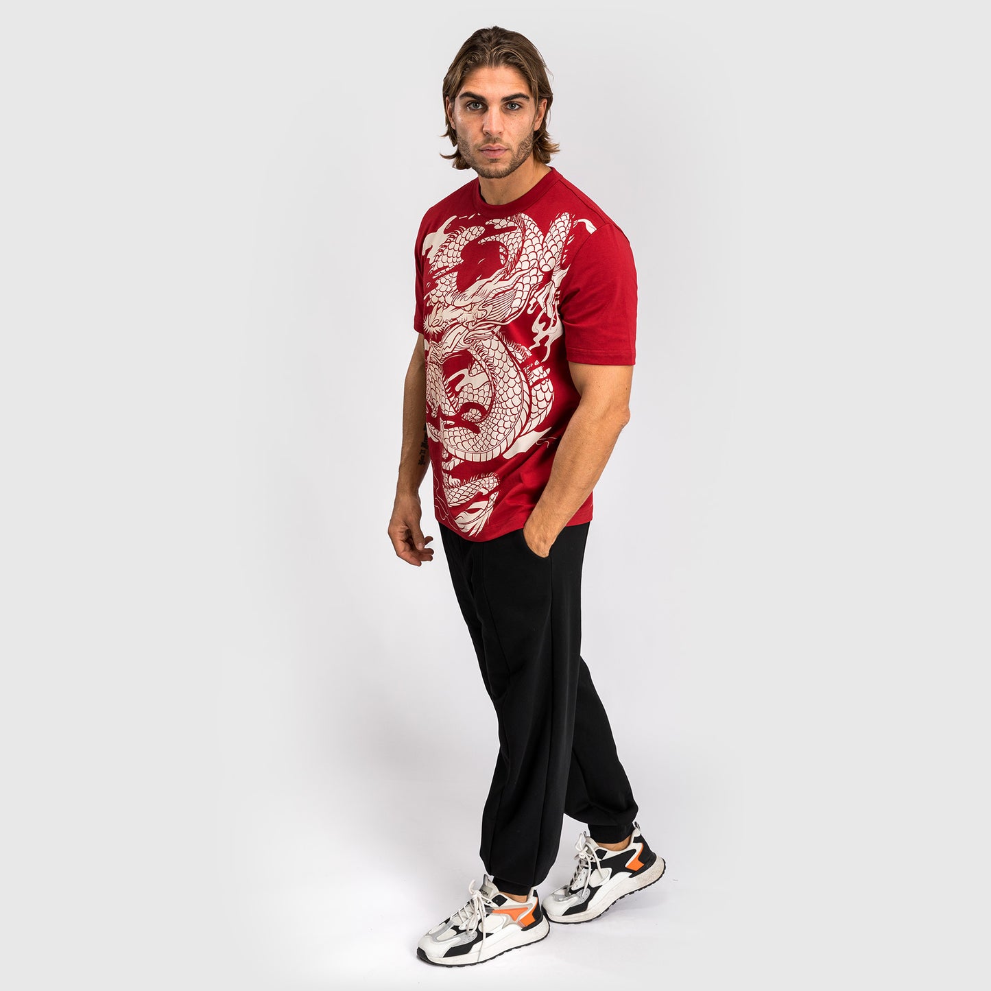 T-shirt Venum Dragon’s Flight - Rouge Cerise/Blanc crème - product-type_T-Shirts