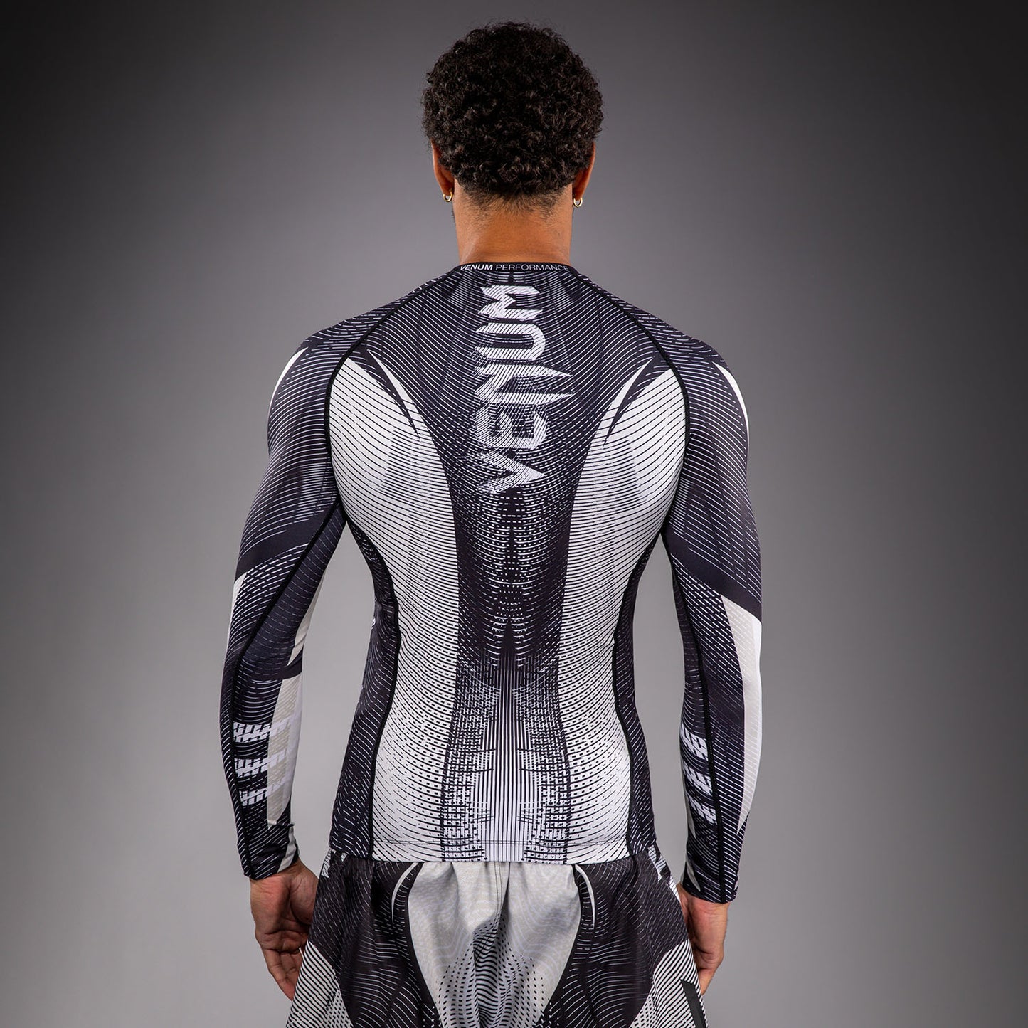 Rashguard à Manches Longues Venum Galactic 3.0 - Blanc Cassé/Noir