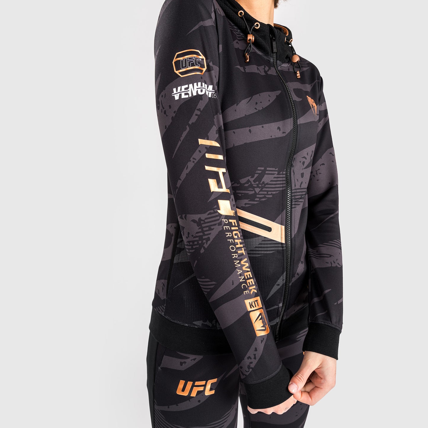 Veste À Capuche Zippé pour Femmes UFC Adrenaline by Venum Fight Week - Urban Camo - product-type_Sweatshirts