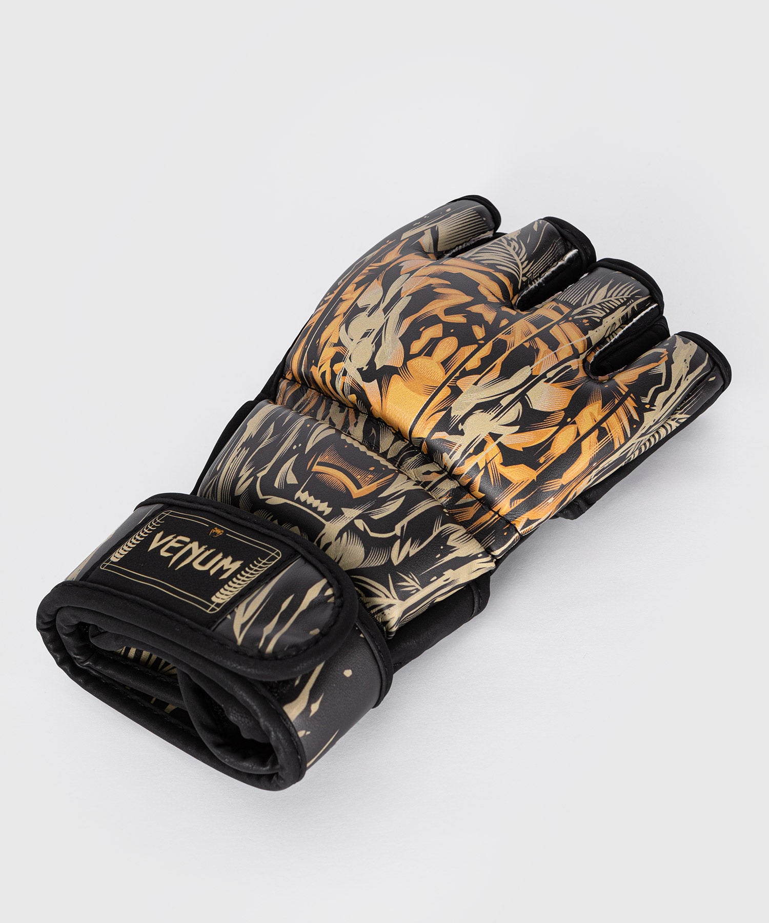 Gants MMA Venum Tiger pour Hommes - Noir/Orange Néon - product-type_Gants de MMA