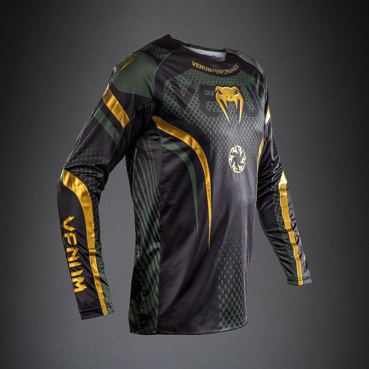 Maillot de Motorsports Venum MX Challenger - Noir/Vert/Or