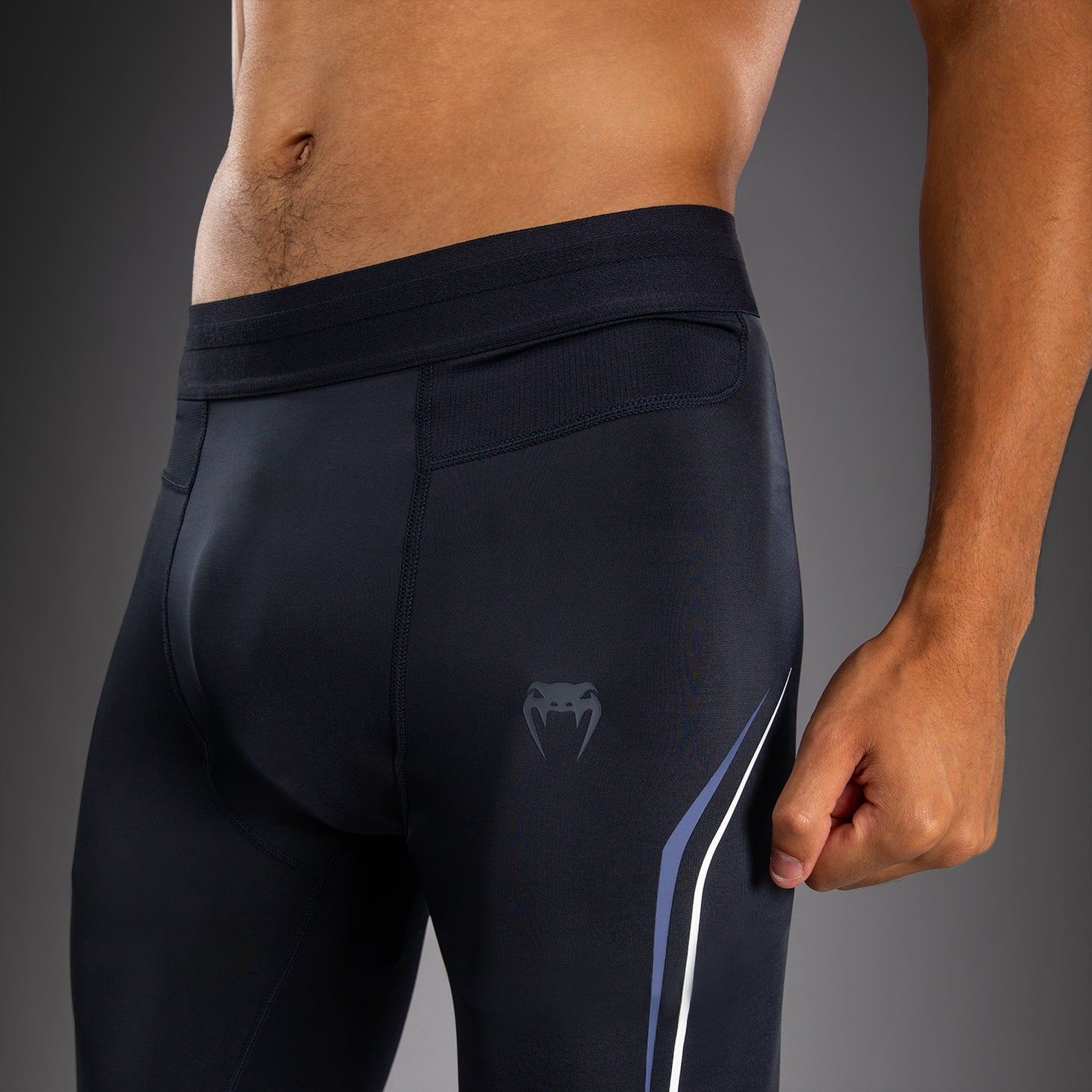 Pantalon de compression Venum G-Core - Bleu Marine/Blanc