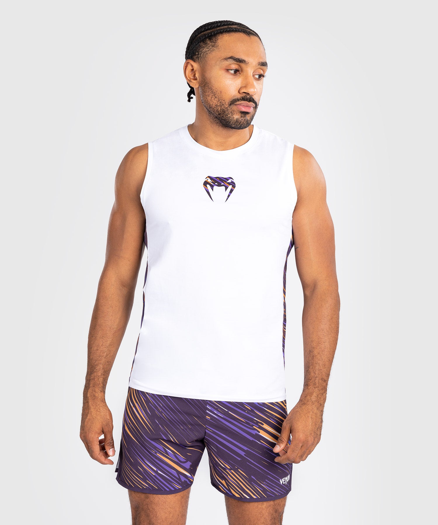 Débardeur pour Hommes Venum Rapid - Blanc/Violet Foncé - product-type_Débardeurs
