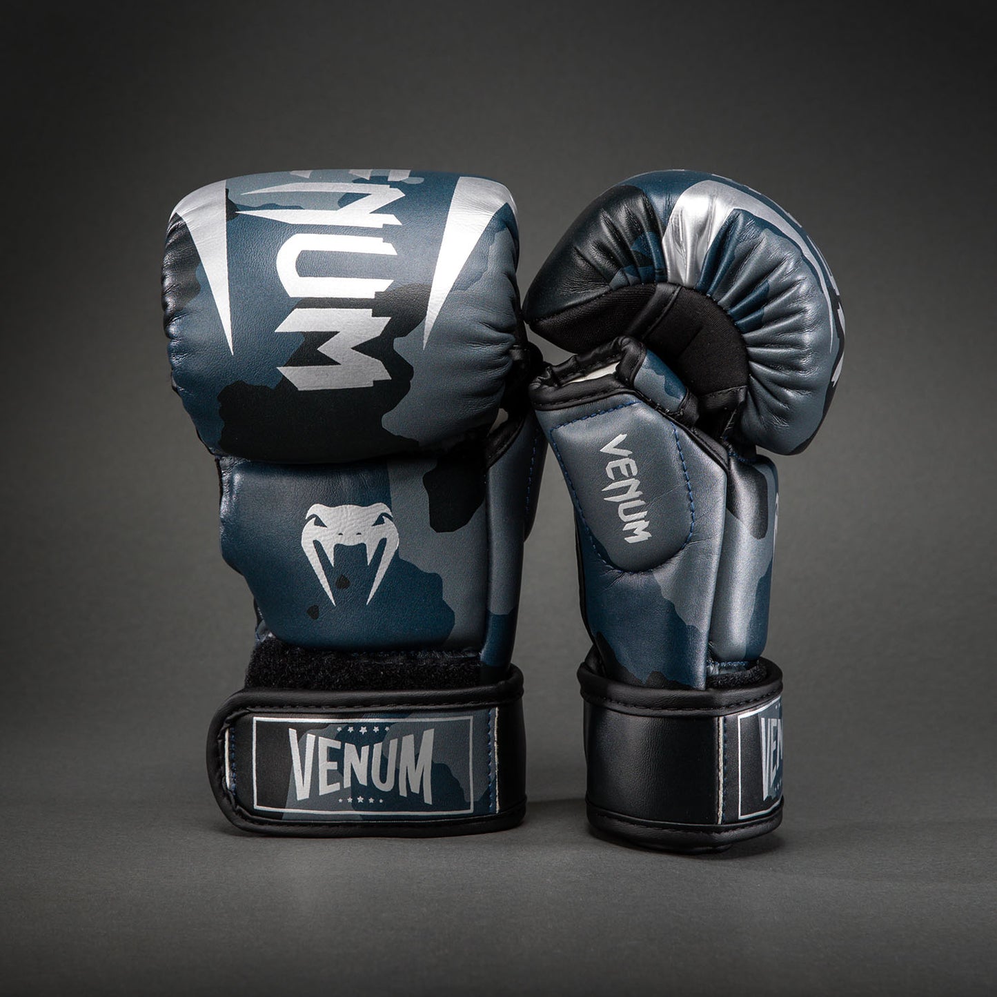 Gants de sparring Venum Elite - Bleu Marine Foncé/Bleu