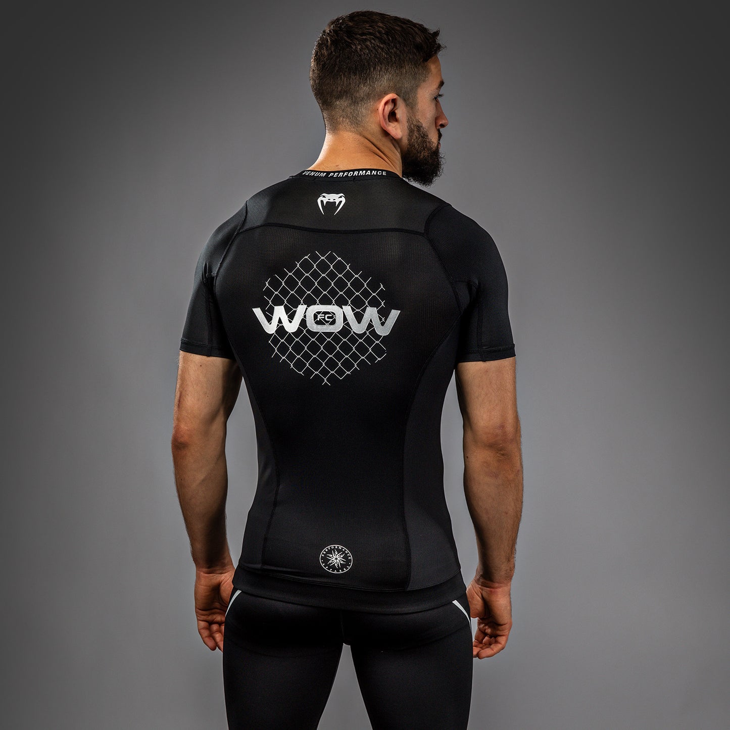 Rashguard manches courtes Venum x WOW FC - Noir/Gris - product-type_T-Shirts de Compression